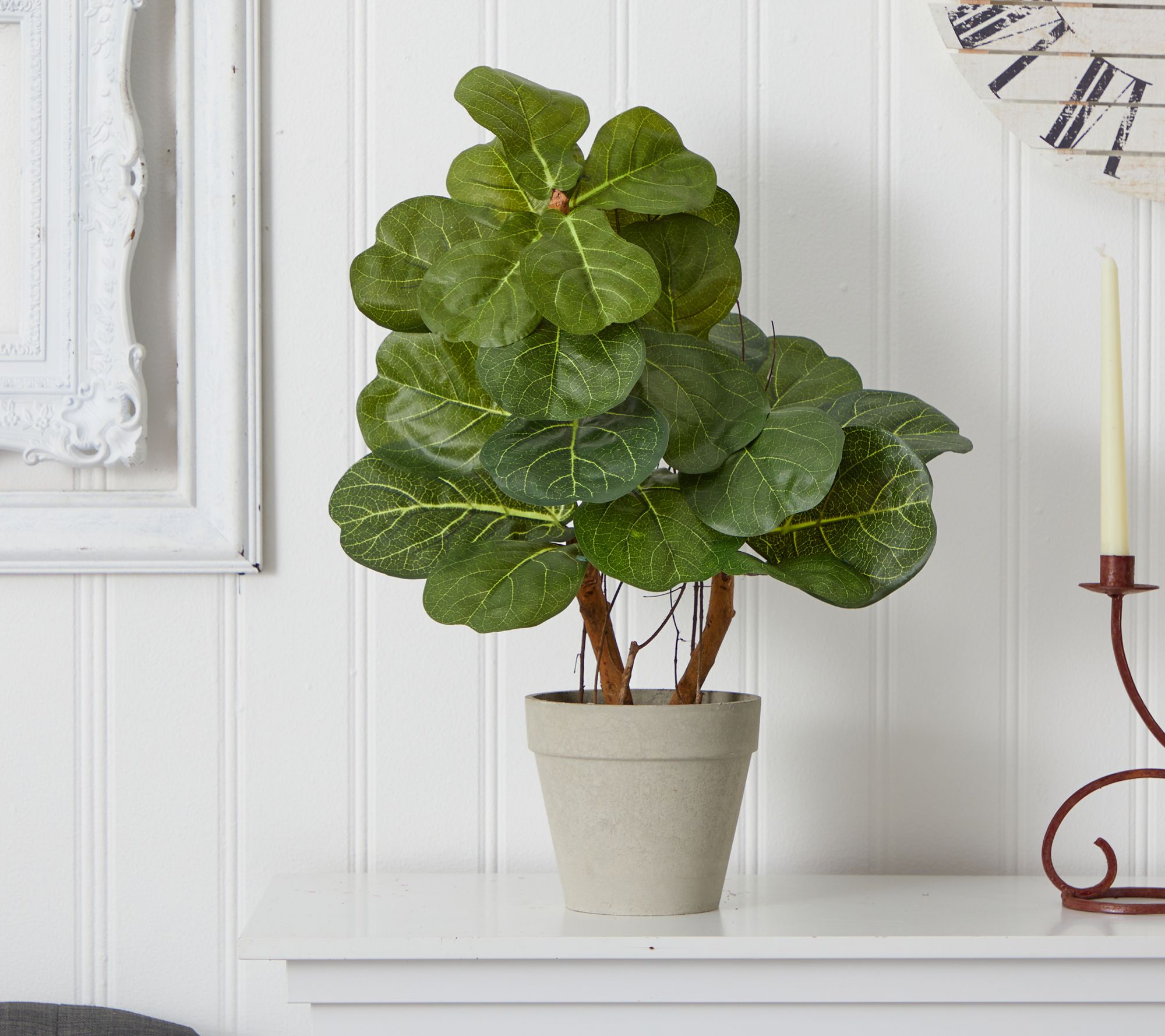 Nearly Natural 22" Fiddle Leaf Artificial Plant