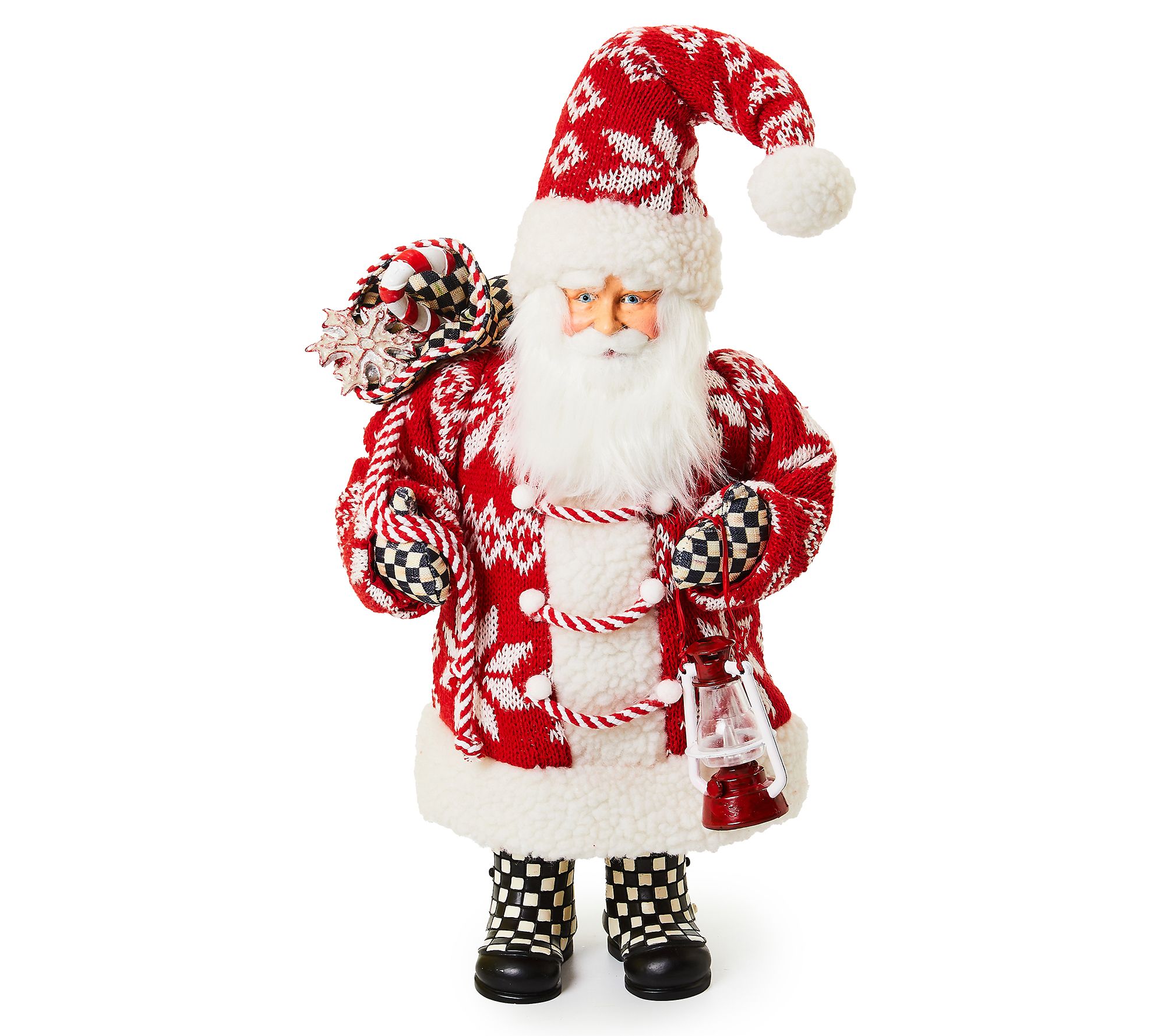 MacKenzie- Childs Cozy Christmas Santa Figurine