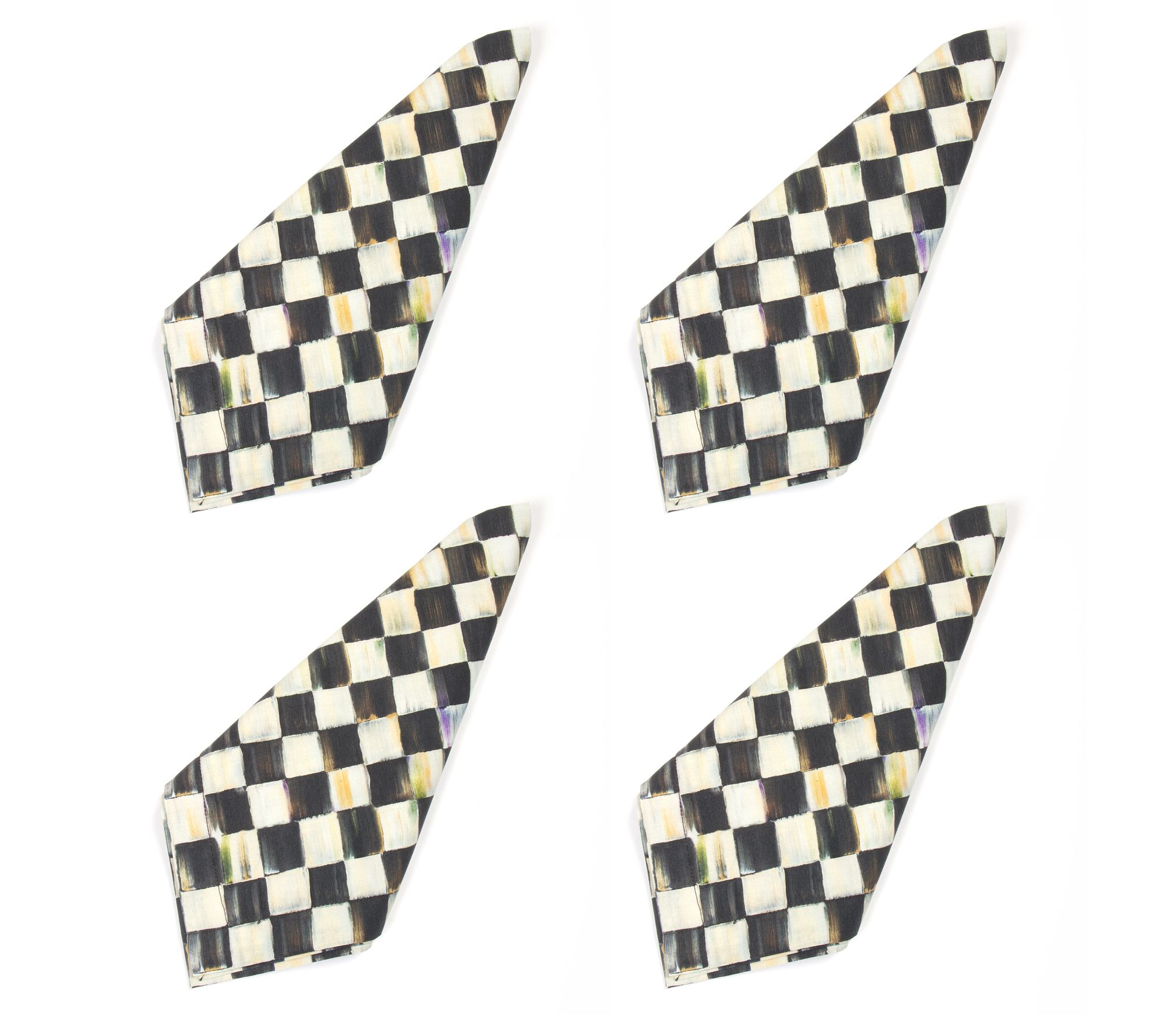 "As Is" MacKenzie- Childs Set of 4 Cotton Napkins