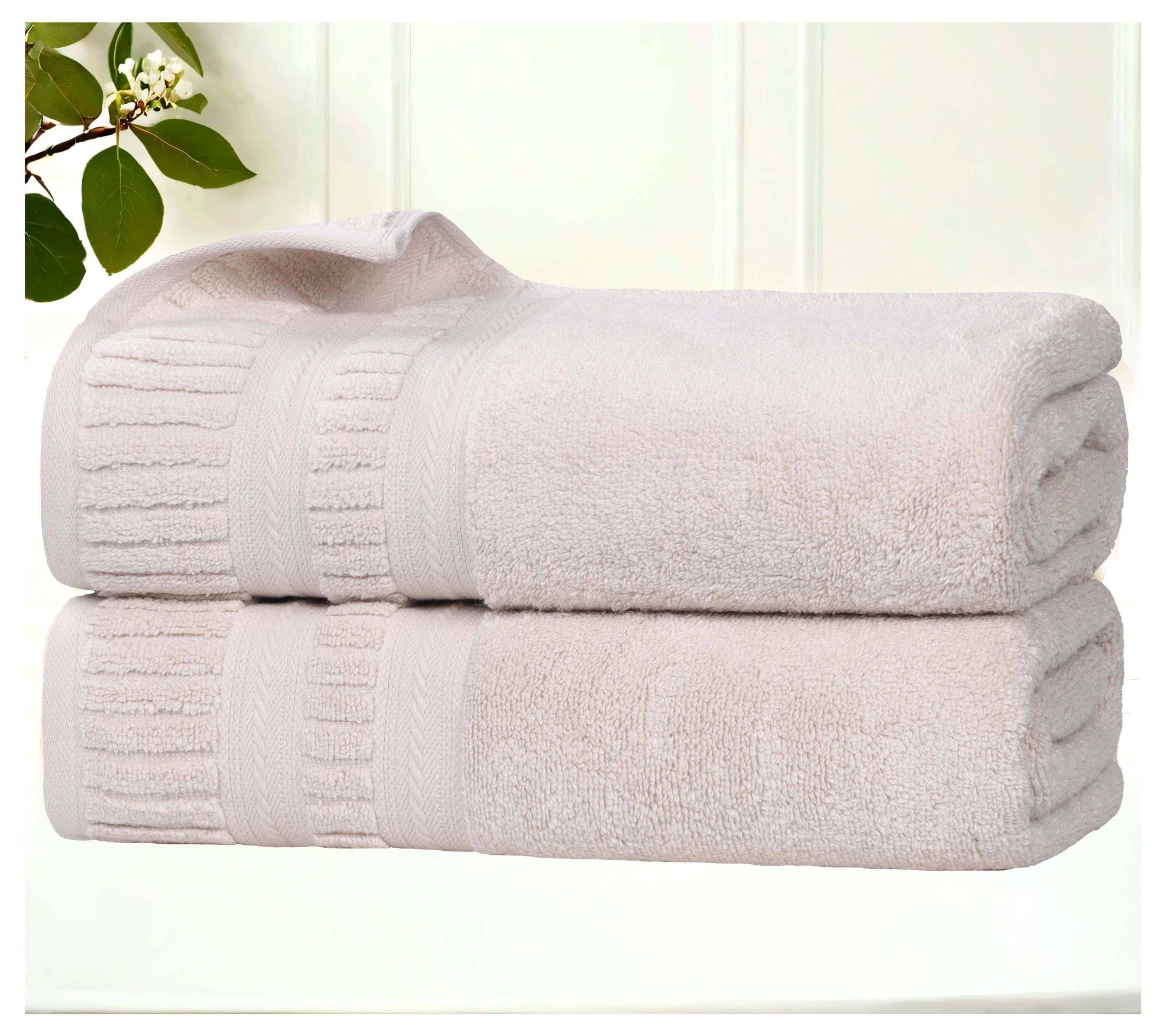 Superior 2 Piece Venice Zero Twist Cotton SoftBath Towel Set