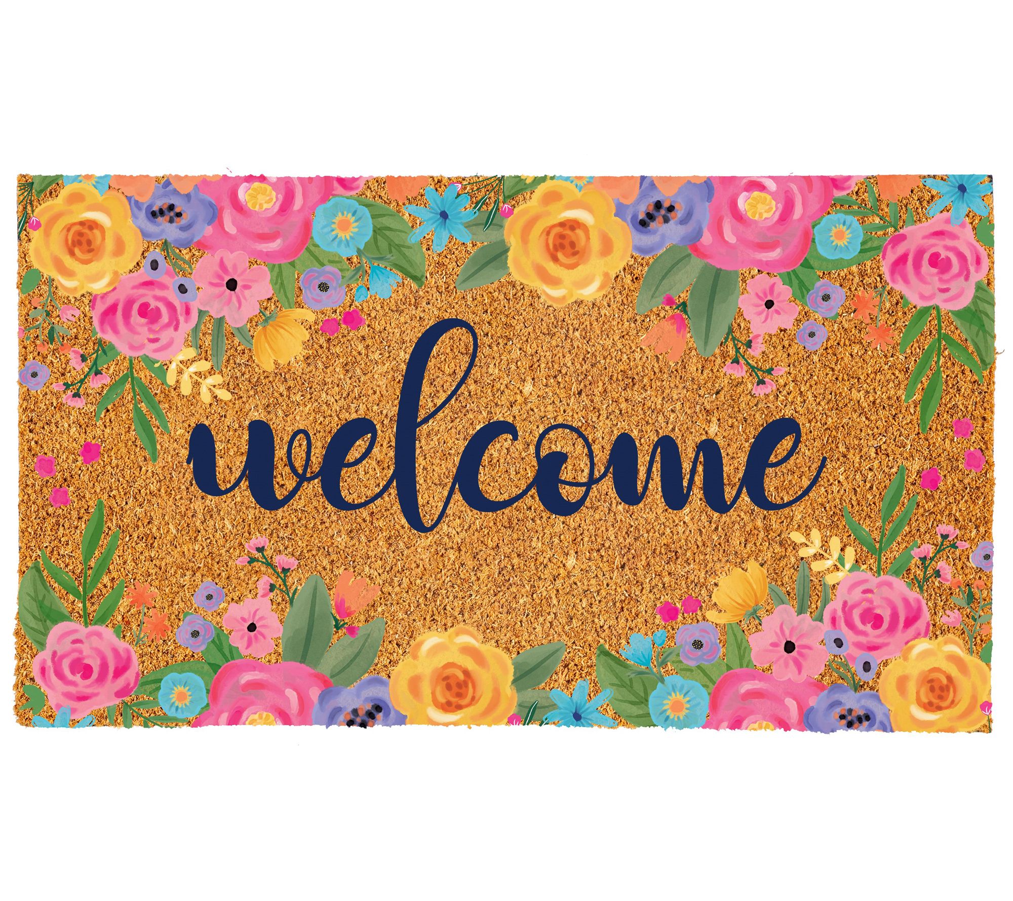 Evergreen 30"x18" Spring Blossom Coir Doormat