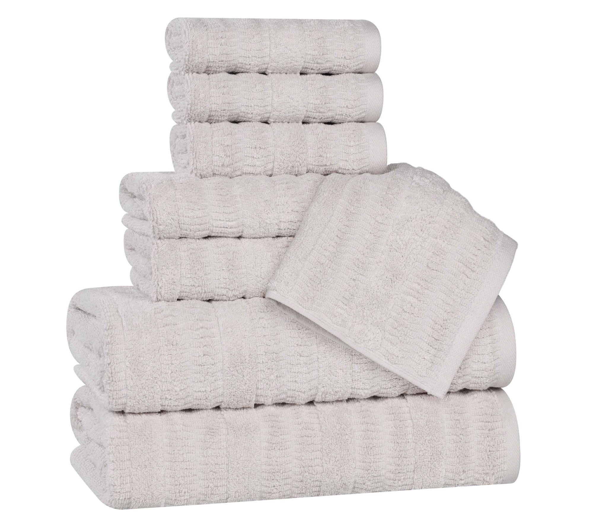 Superior Mika C otton Blend Sol id 8-Piece Towe l Set