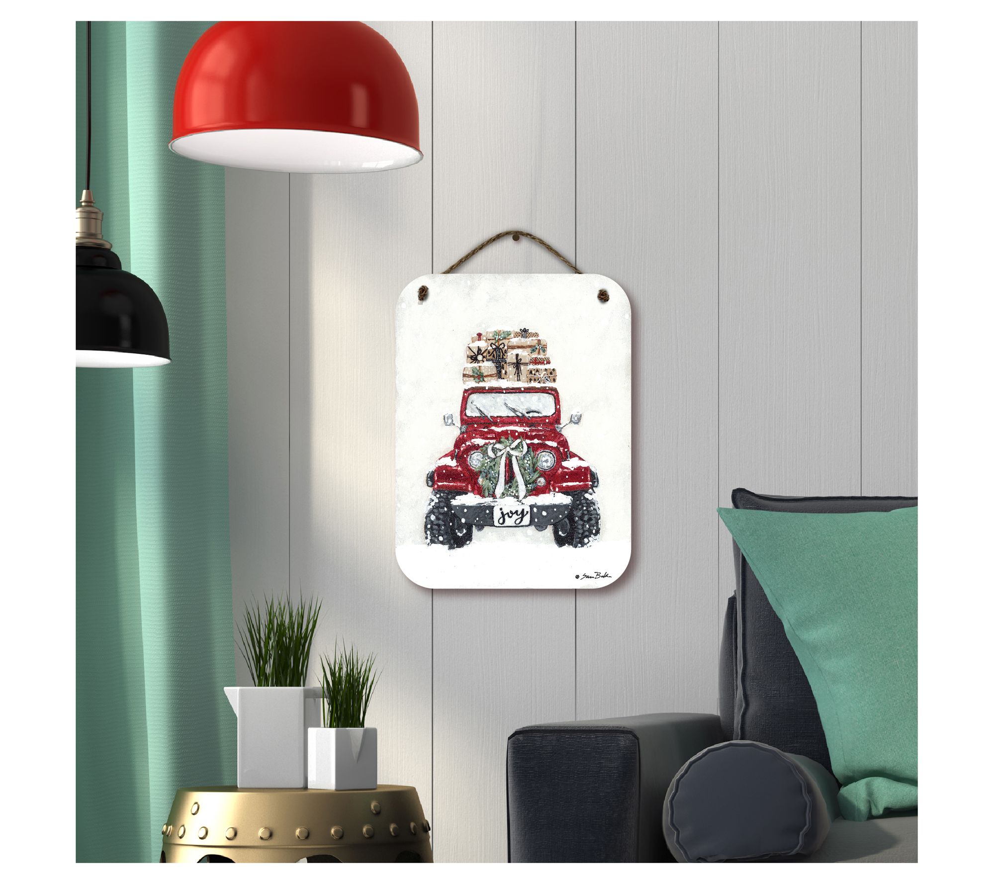 Courtside Market Christmas Off Road 12x16 Hanging Artboard