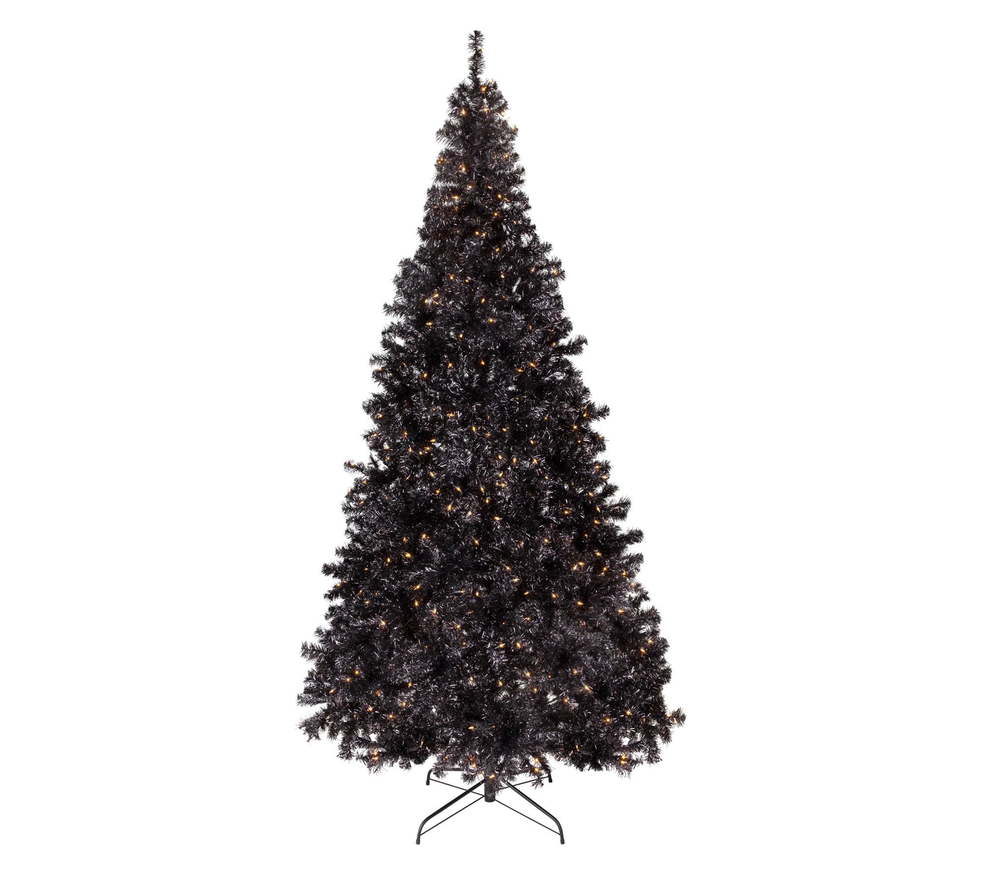Northlight Prelit Tinsel Halloween Tree 9' with Clear Lights