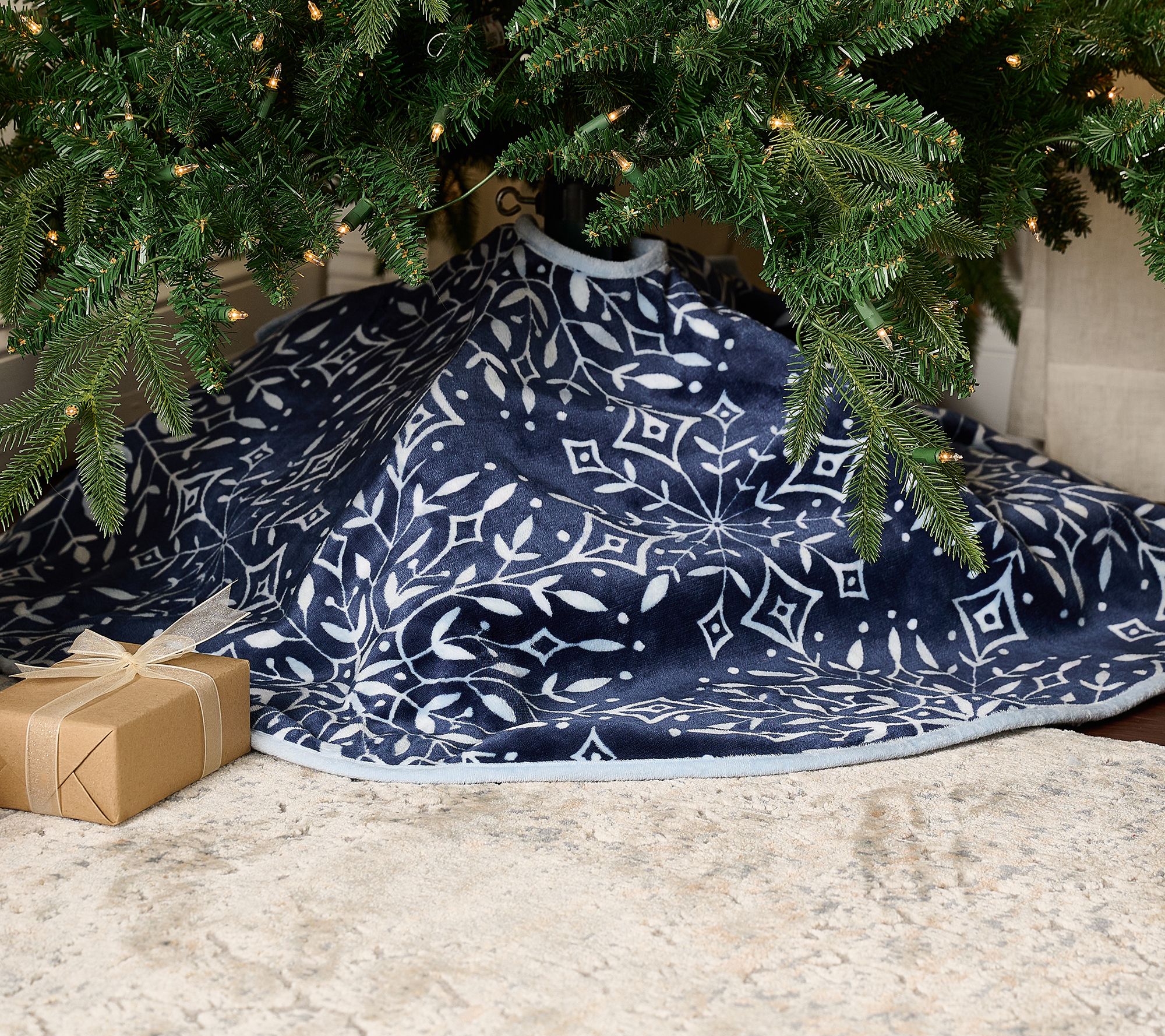 "As Is" Home Reflections 48" Velvetplush Tree Skirt