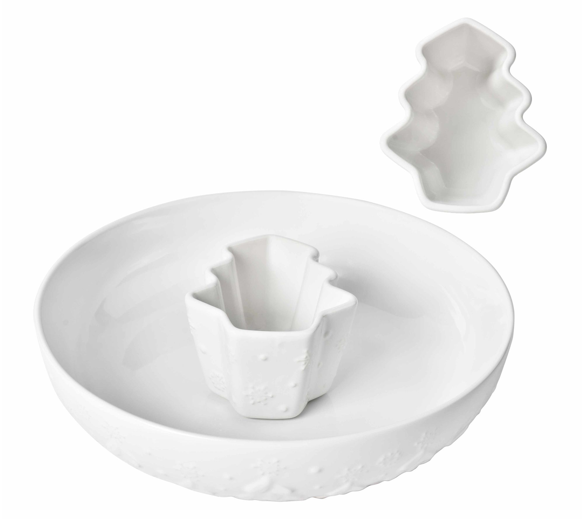 "As Is" Temp-tations Seasonal 3-qt Chip and Dip Bowl