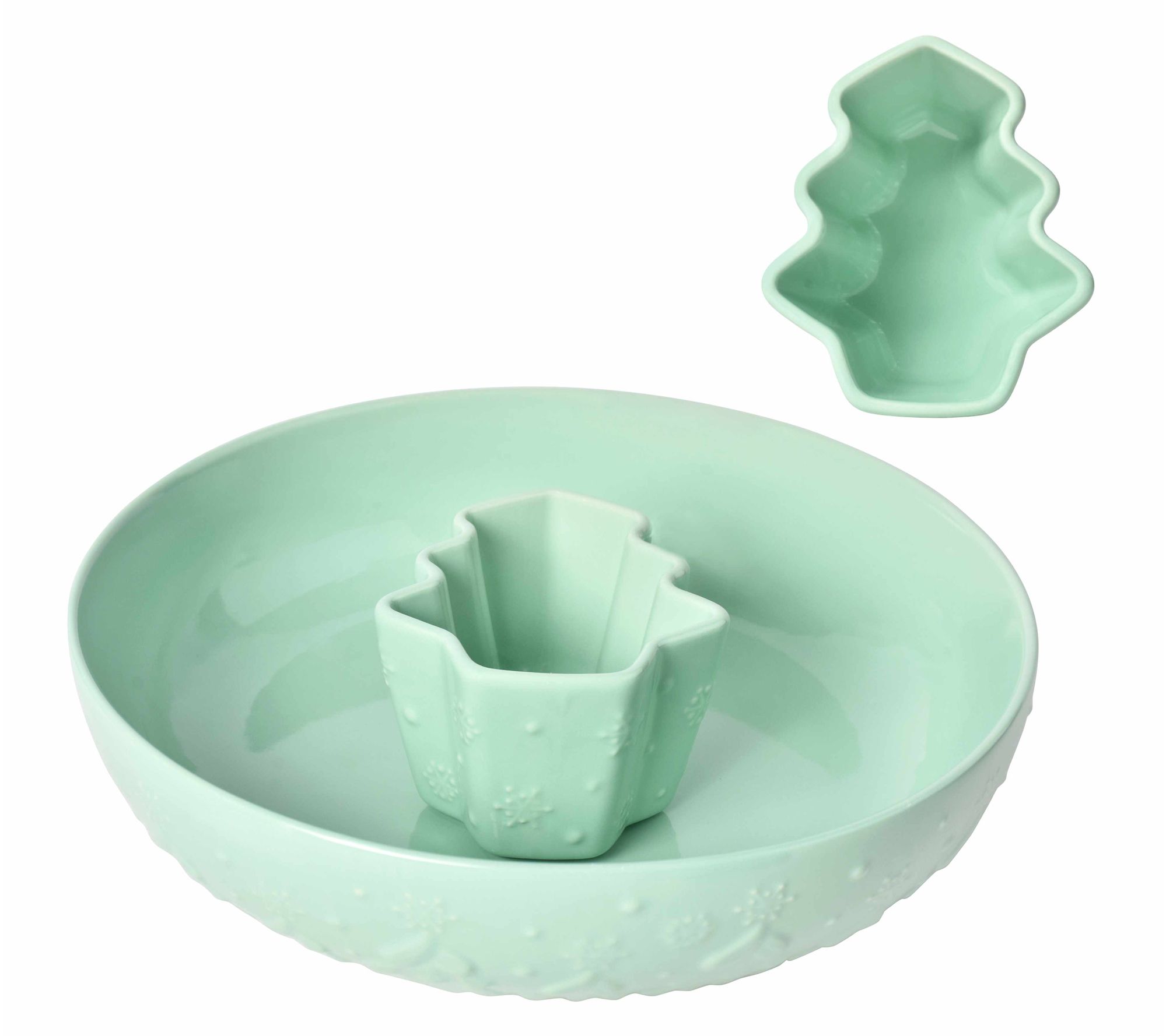 "As Is" Temp-tations Seasonal 3-qt Chip and Dip Bowl