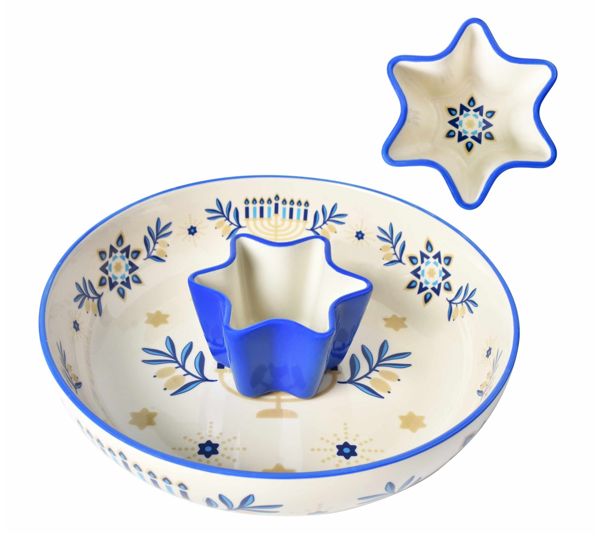 "As Is" Temp-tations Seasonal 3-qt Chip and Dip Bowl