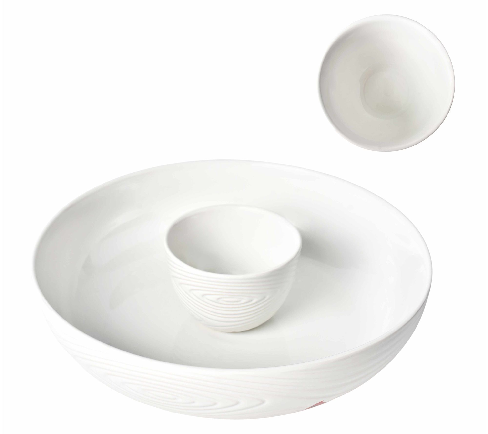 "As Is" Temp-tations Seasonal 3-qt Chip and Dip Bowl