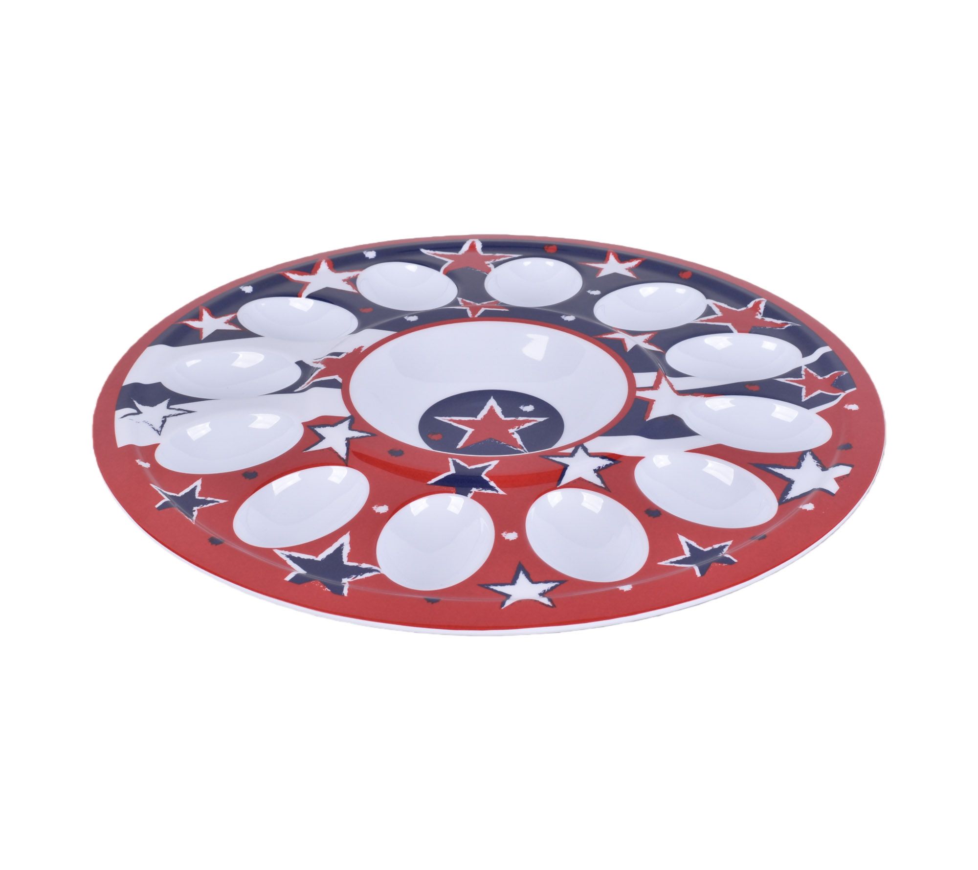 Temp-tations Seasonal Melamine 12-Count Egg Platter