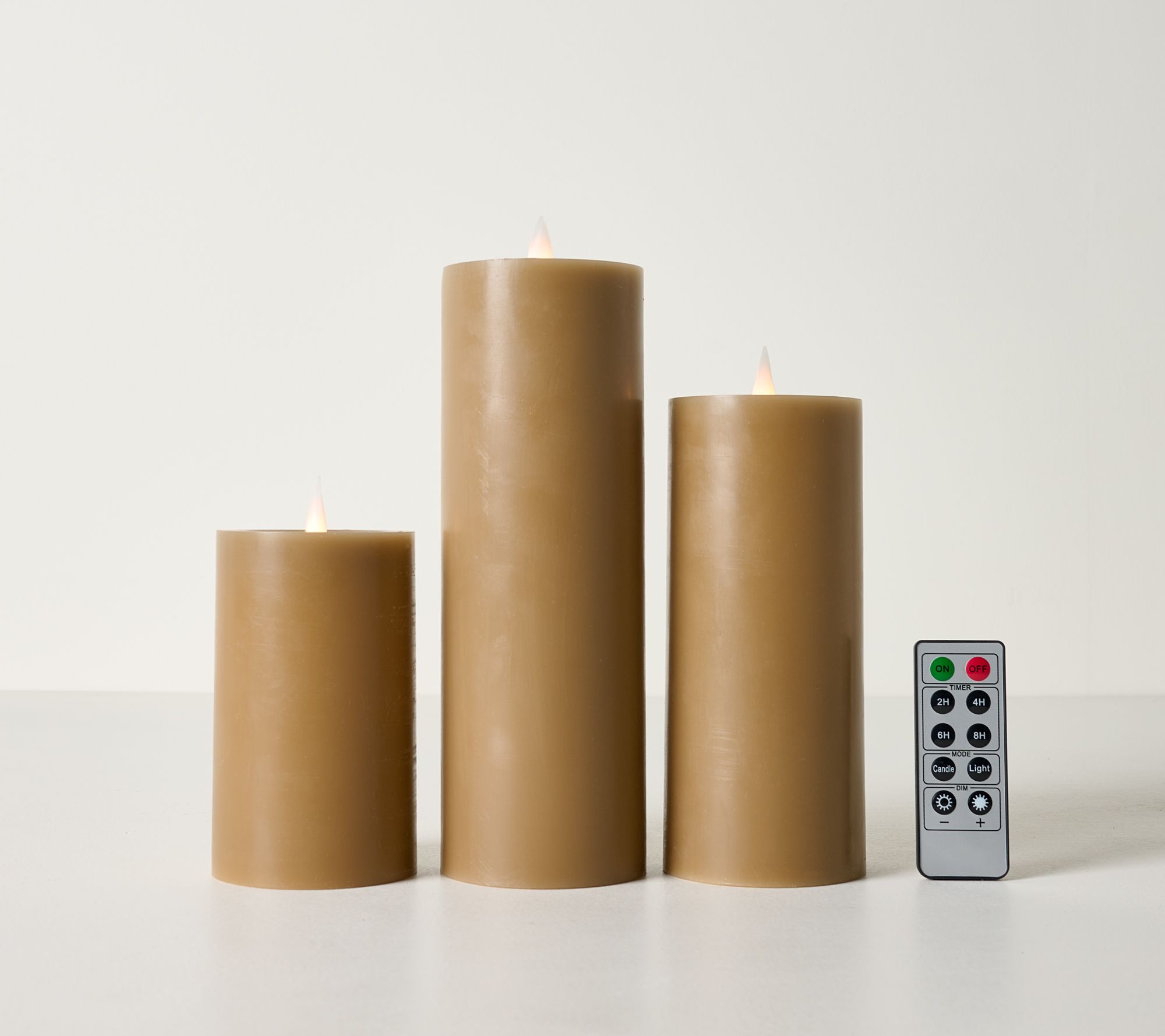 Home Bliss Set of 3 3D Glow Flameless Candles