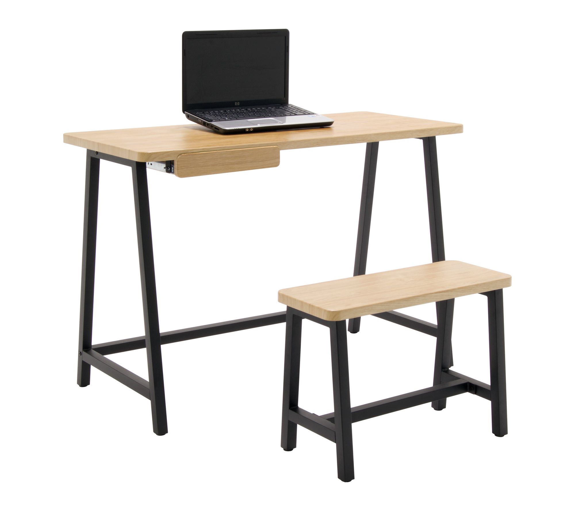 Calico Designs Ashwood Homeroom Writing Desk with Bench