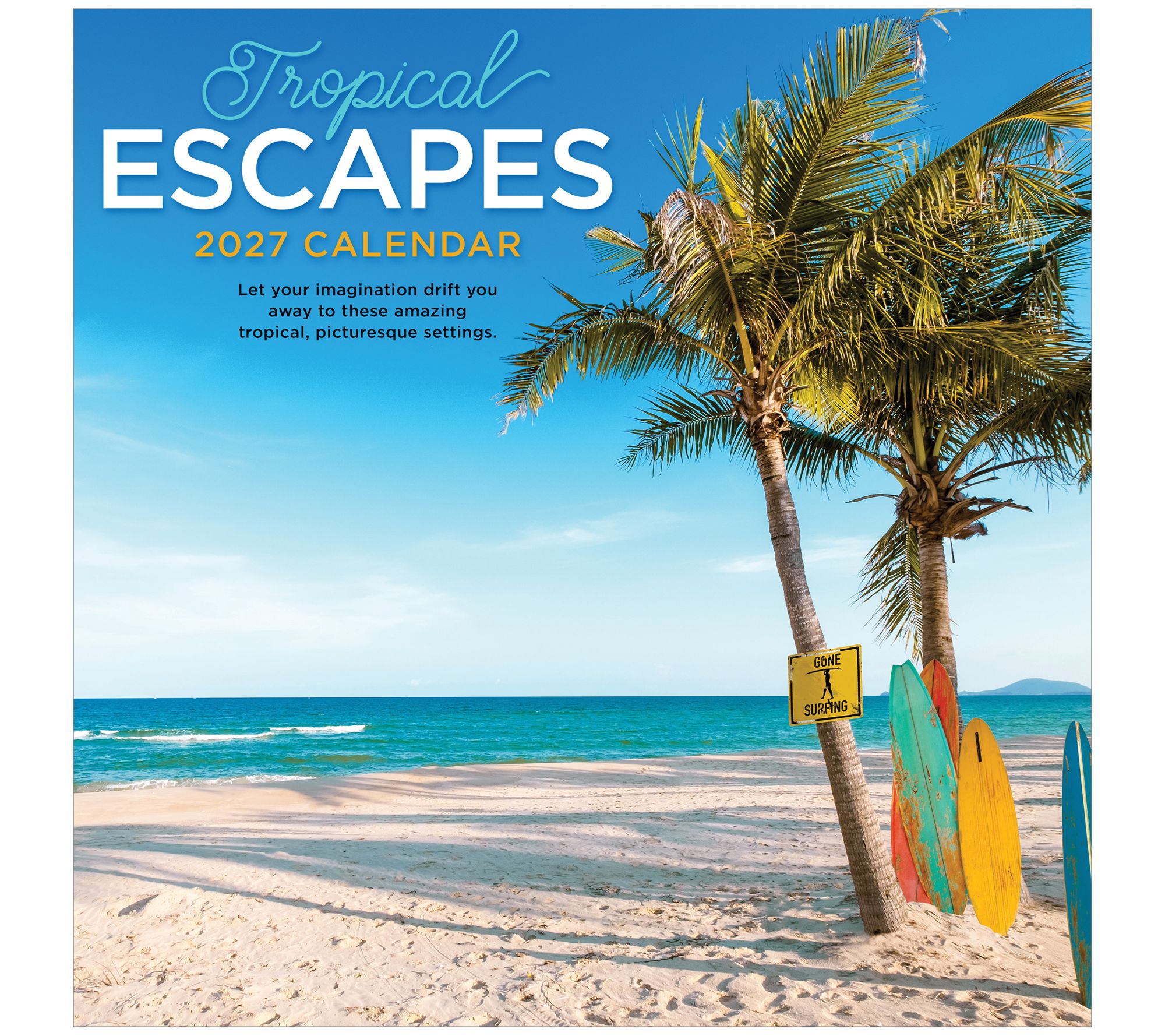 TF Publishing 2027 Tropical Escapes Wall Calendar