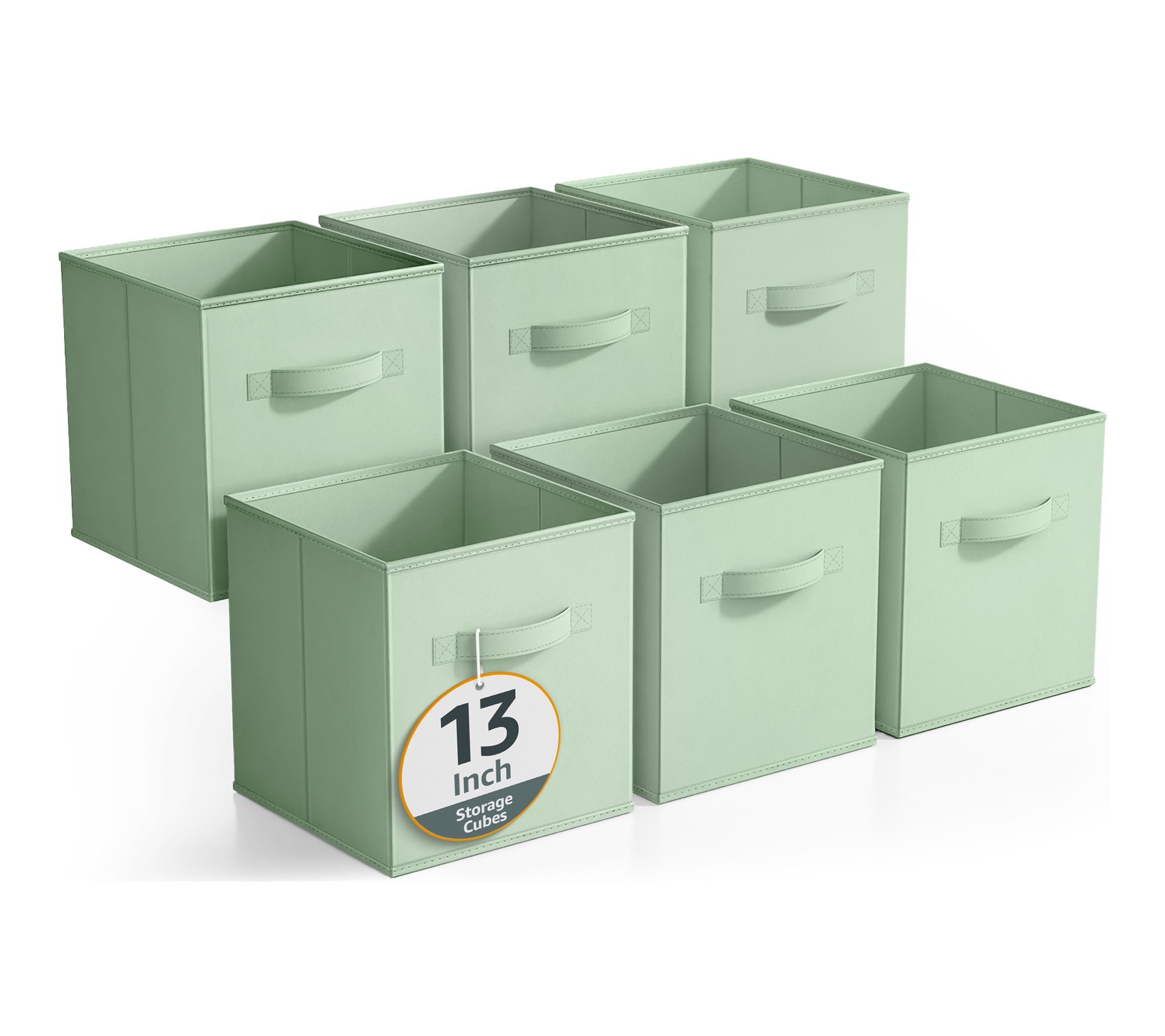 Sorbus 13" Foldable Storage Cubes with Handle - 6 PK