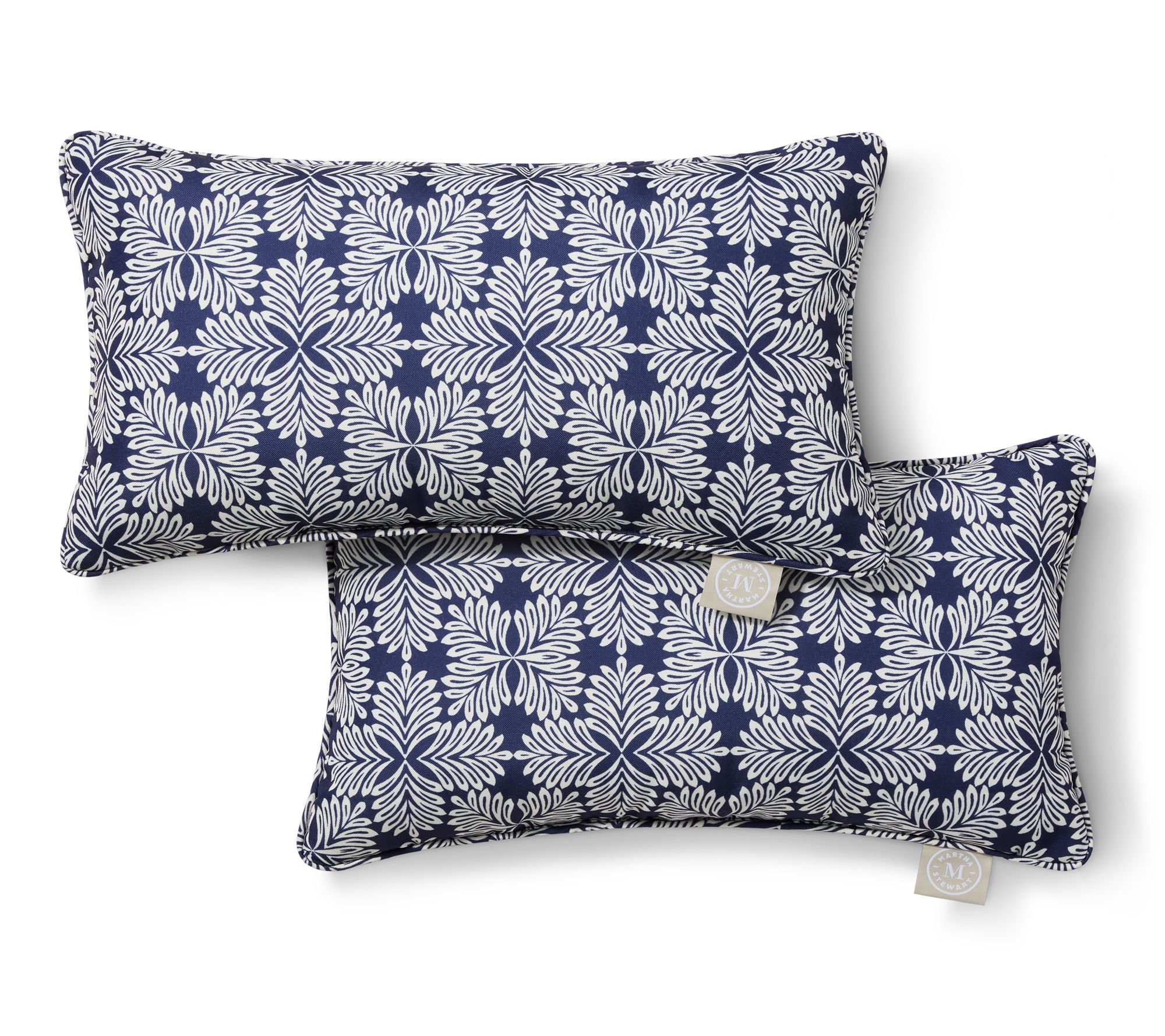Martha Stewart Tulum 11"x18" Outdoor Pillow 2-Pack