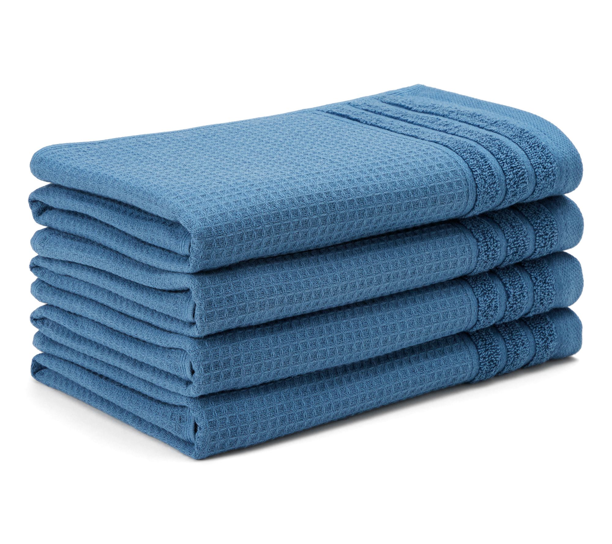 TCL Small Waffle Woven Terry Stripe Hand Towel4-Pack Set