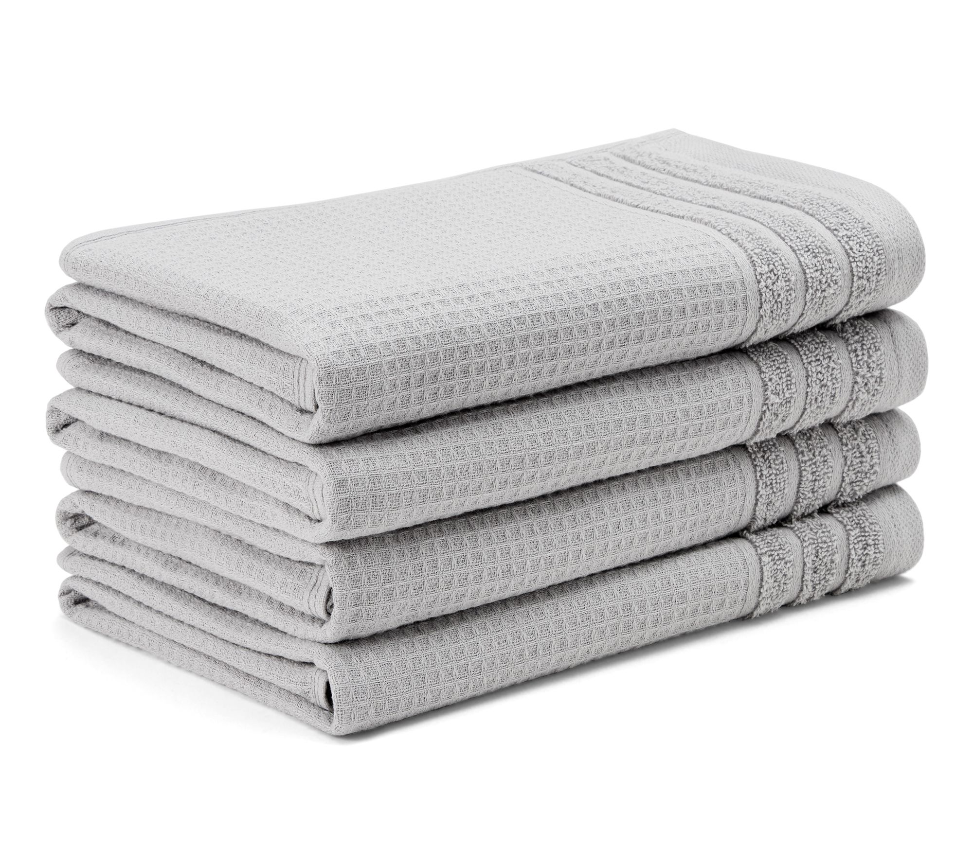 TCL Small Waffle Woven Terry Stripe Hand Towel4-Pack Set