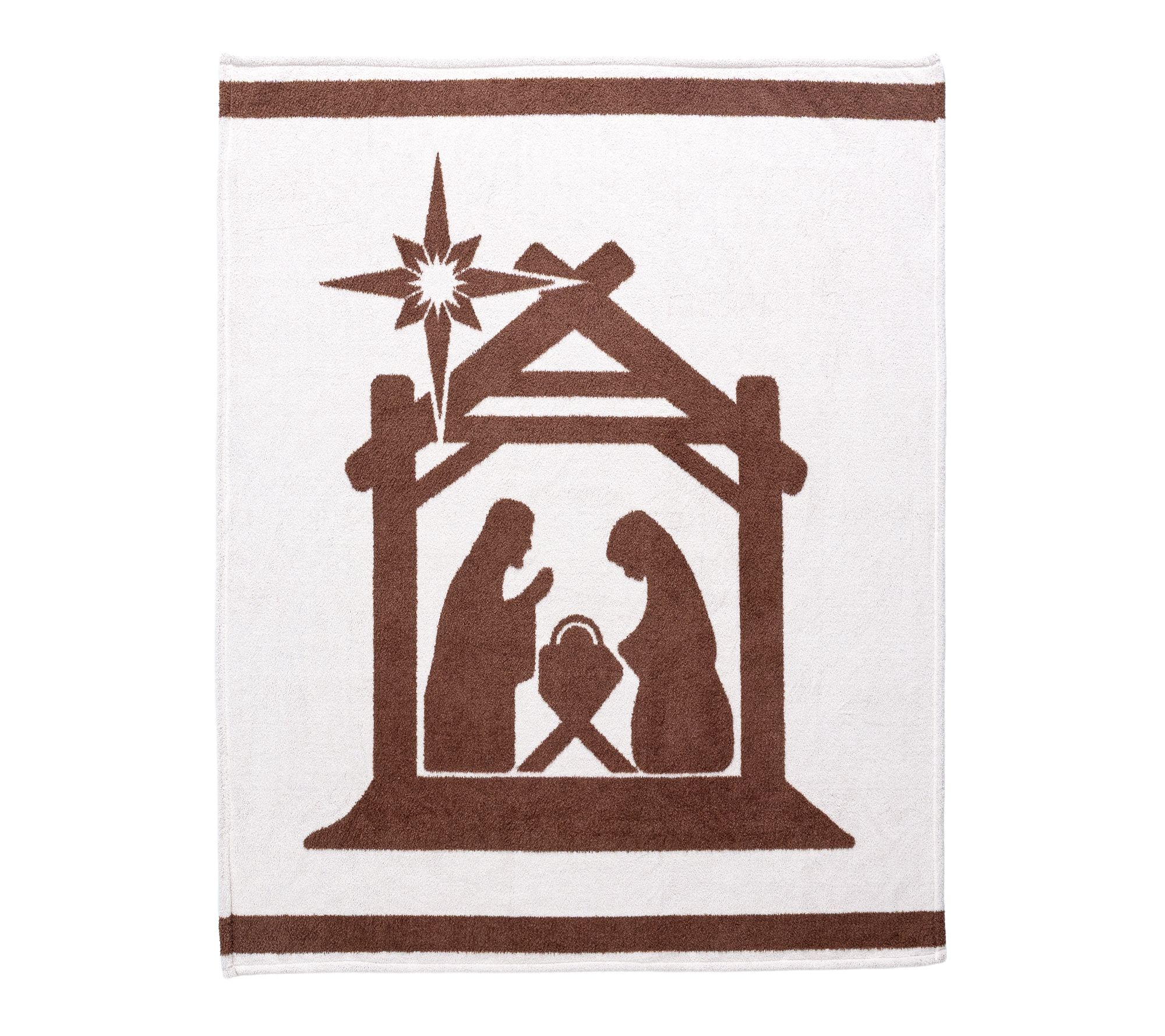 Berkshire Holiday Icon Knitted Plush Reverse to Sherpa Throw