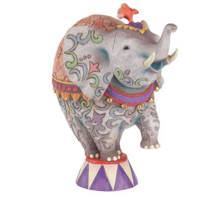 Jim Shore Heartwood Creek Circus Elephant Figurine - Page 1 — QVC.com