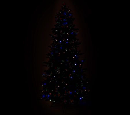 BethlehemLights 7.5' Scottish Frasier Tree w/ LED Changing Light ...