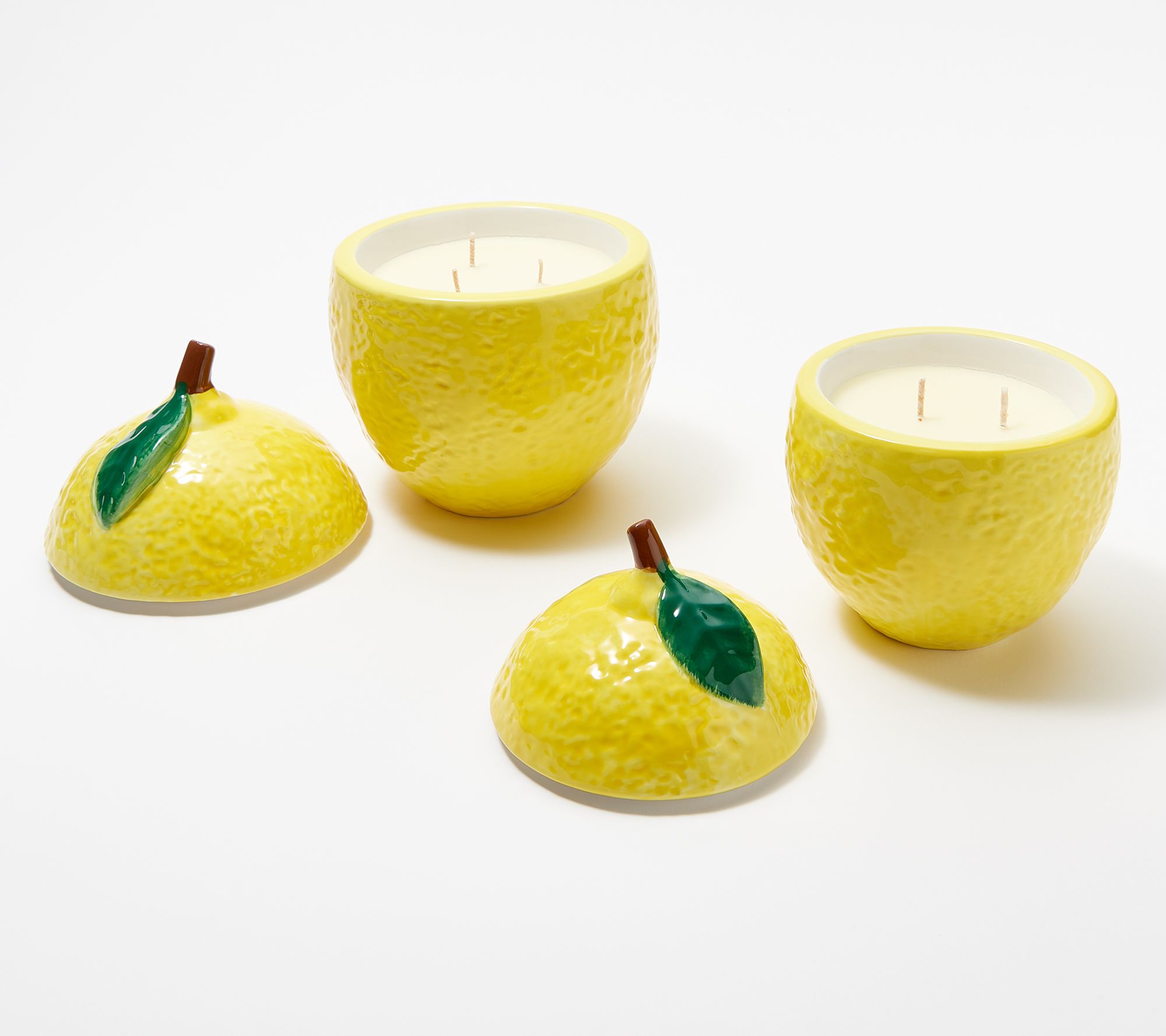 "As Is" HomeWorx by Harry Slatkin Set of 2 Lemon Candles