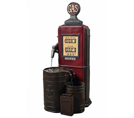 Teamson Home Vintage Gas Station Waterfall F ountain