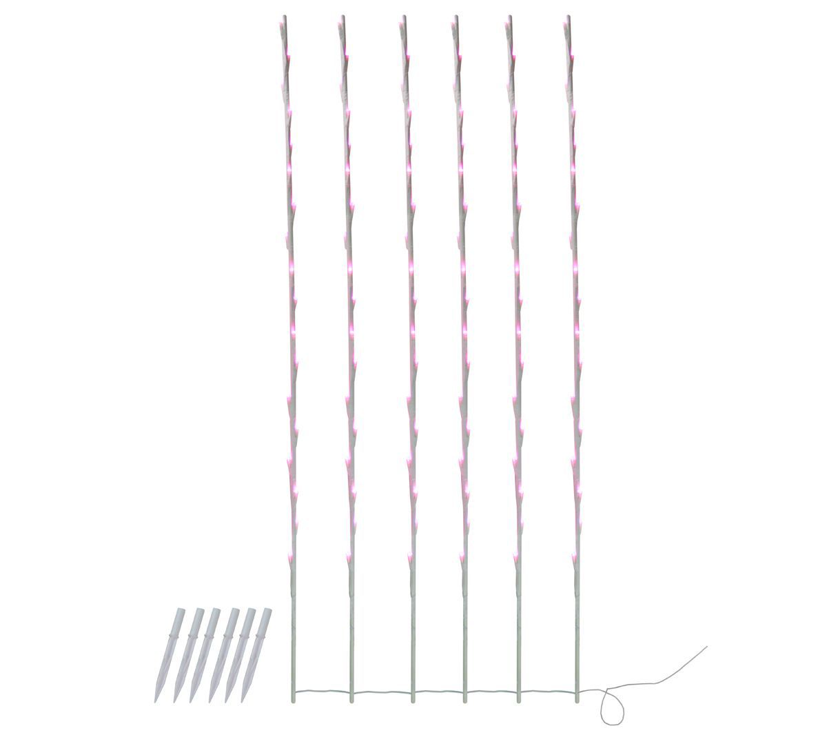Northlight 108 Pink Branch Patio Garden Novelty Light Stakes