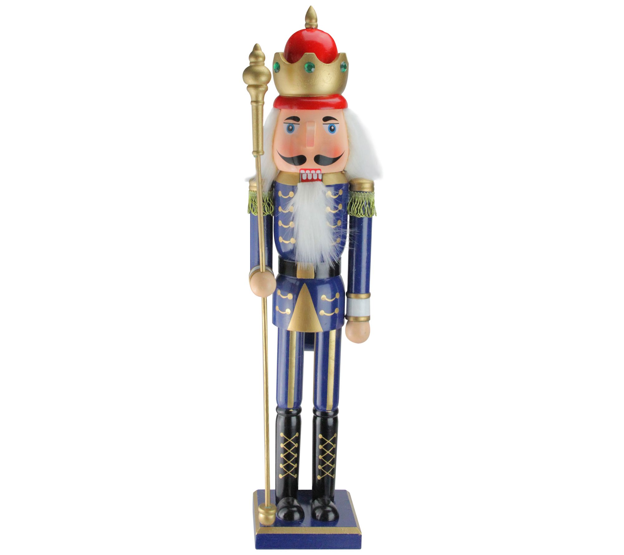 Northlight 24" Blue and Gold Nutcracker King wih Scepter