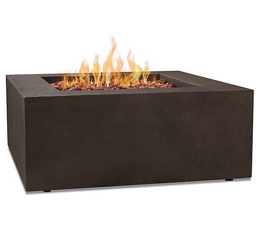 Real Flame Baltic Square Natural Gas Fire Table