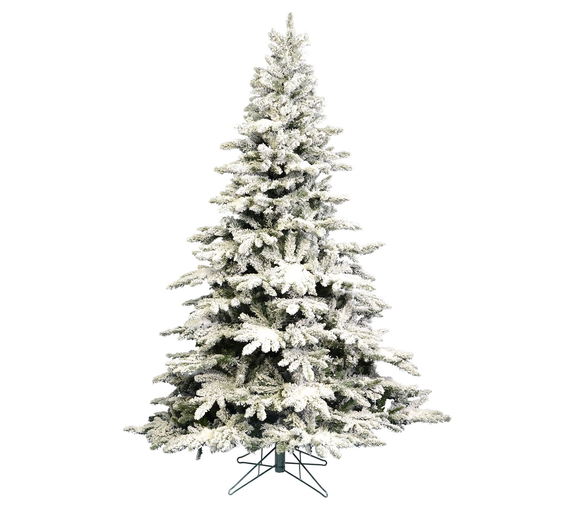 Vickerman 7.5' Flocked Utica Fir Artificial Chrstmas Tree, U