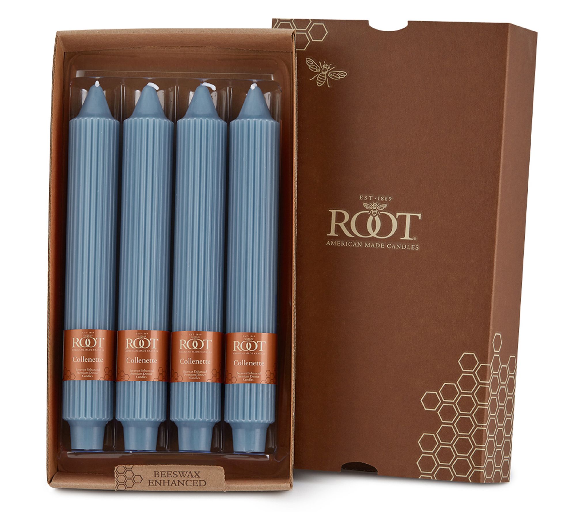 ROOT 9" Smooth Collenette Taper Candles