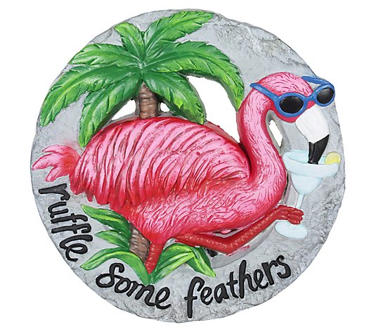 Exhart Pink Flamingo Resin Stepping Stone