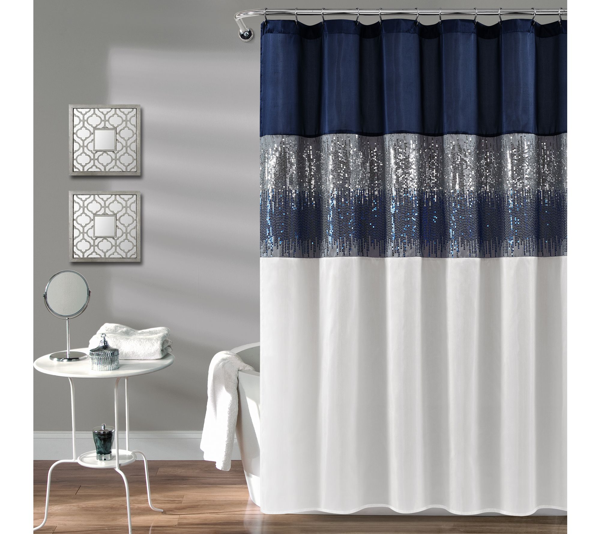 Night Sky Shower Curtain 72" x 84" by Lush Decor