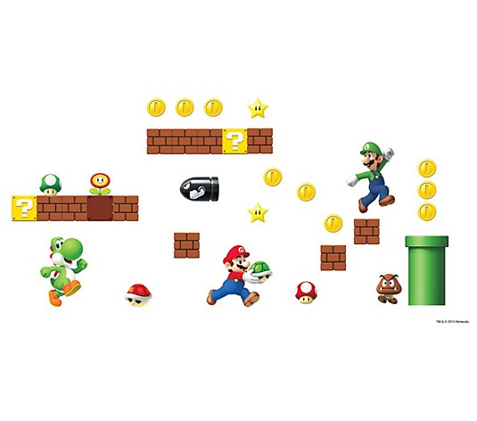 RoomMates Nintendo Super Mario Peel & Stick Wall Decals