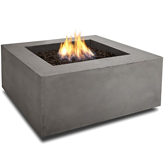 Flame Baltic Square Natural Gas Fire, Qvc Fire Pit