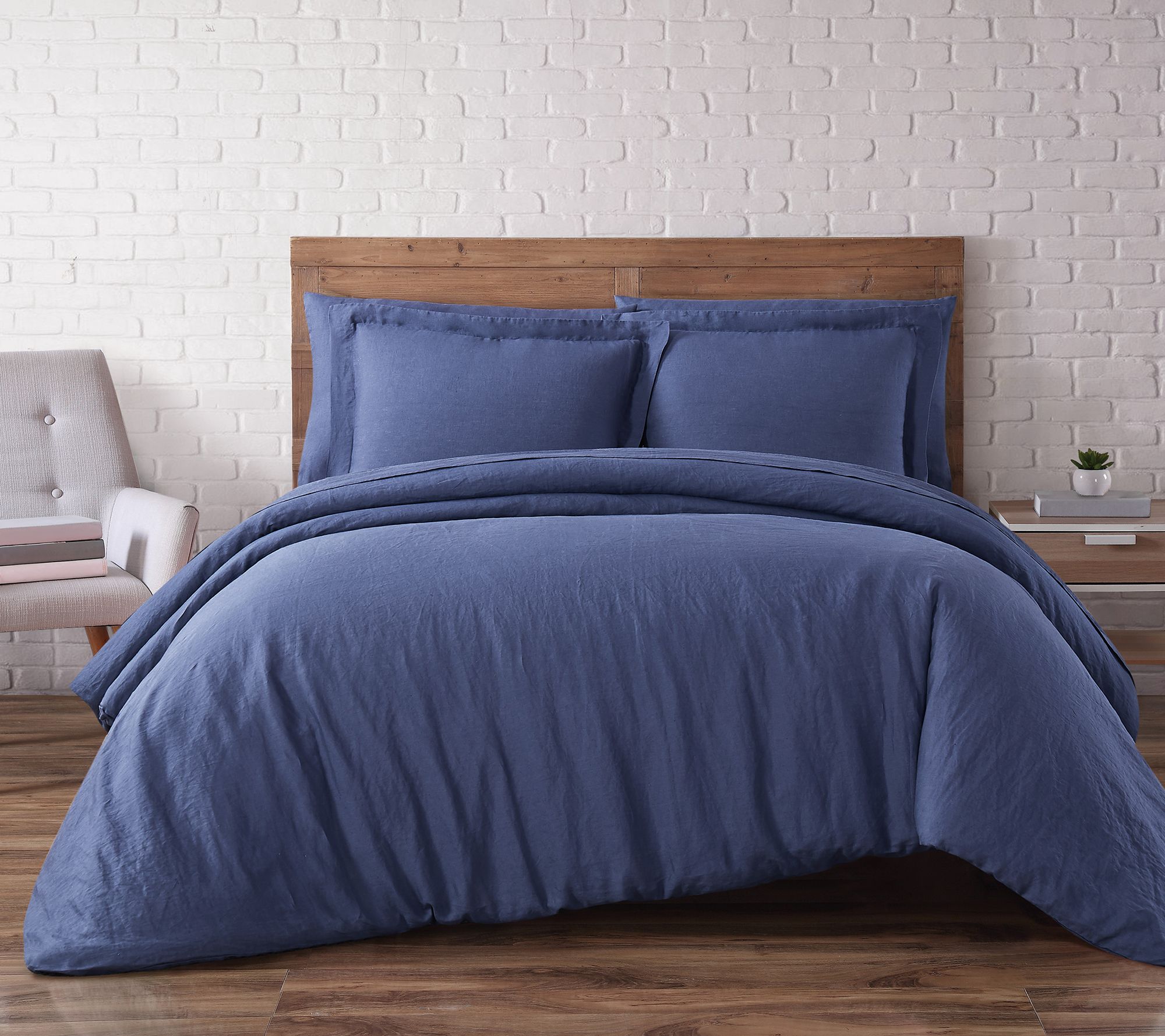 Brooklyn Loom Flax Linen Full/Queen Duvet Set