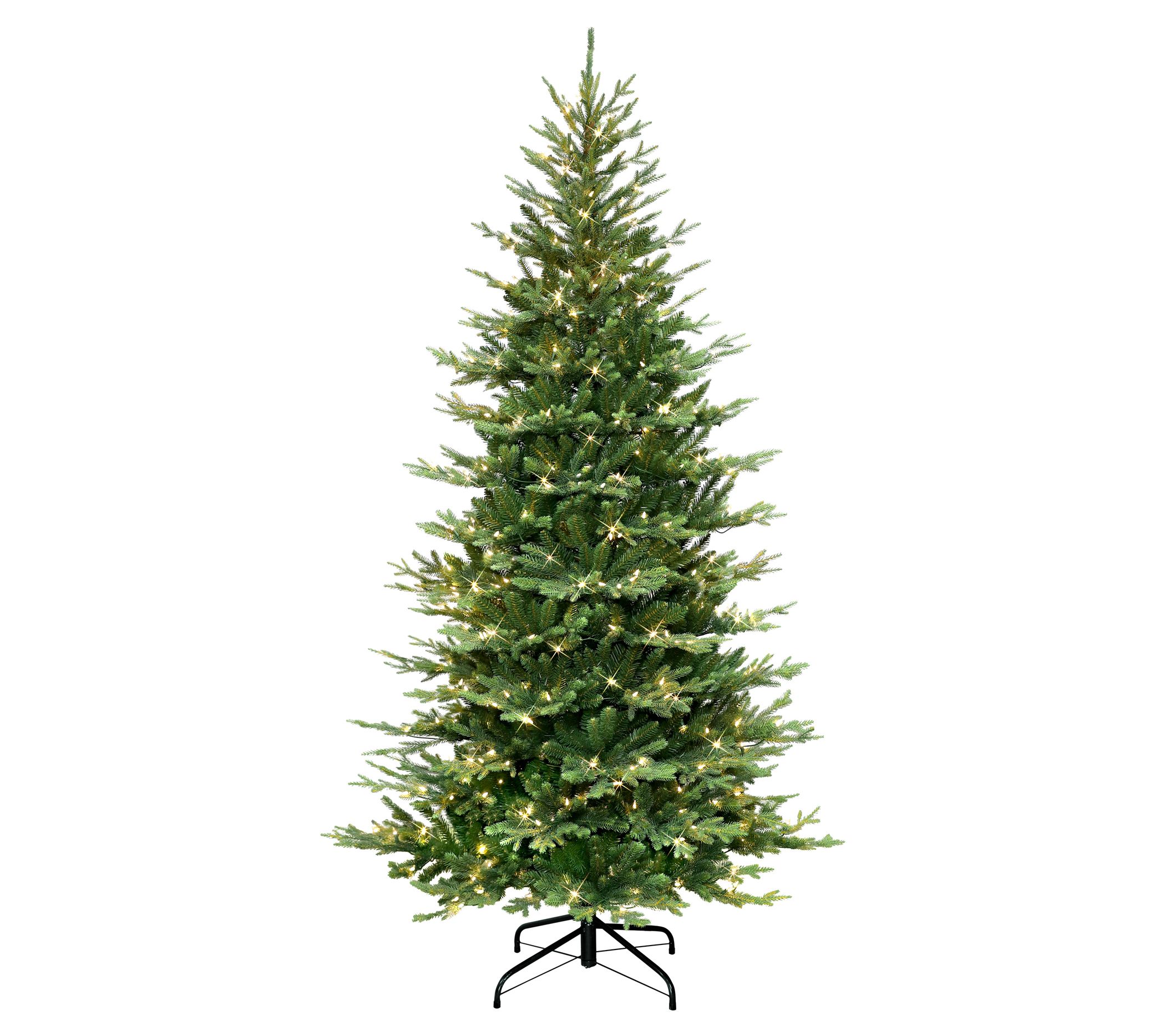Puleo International 7.5 ft Pre-lit Slim Balsamir Tree