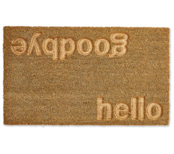Design Imports Hello-Goodbye Engraved Doormat - H387484