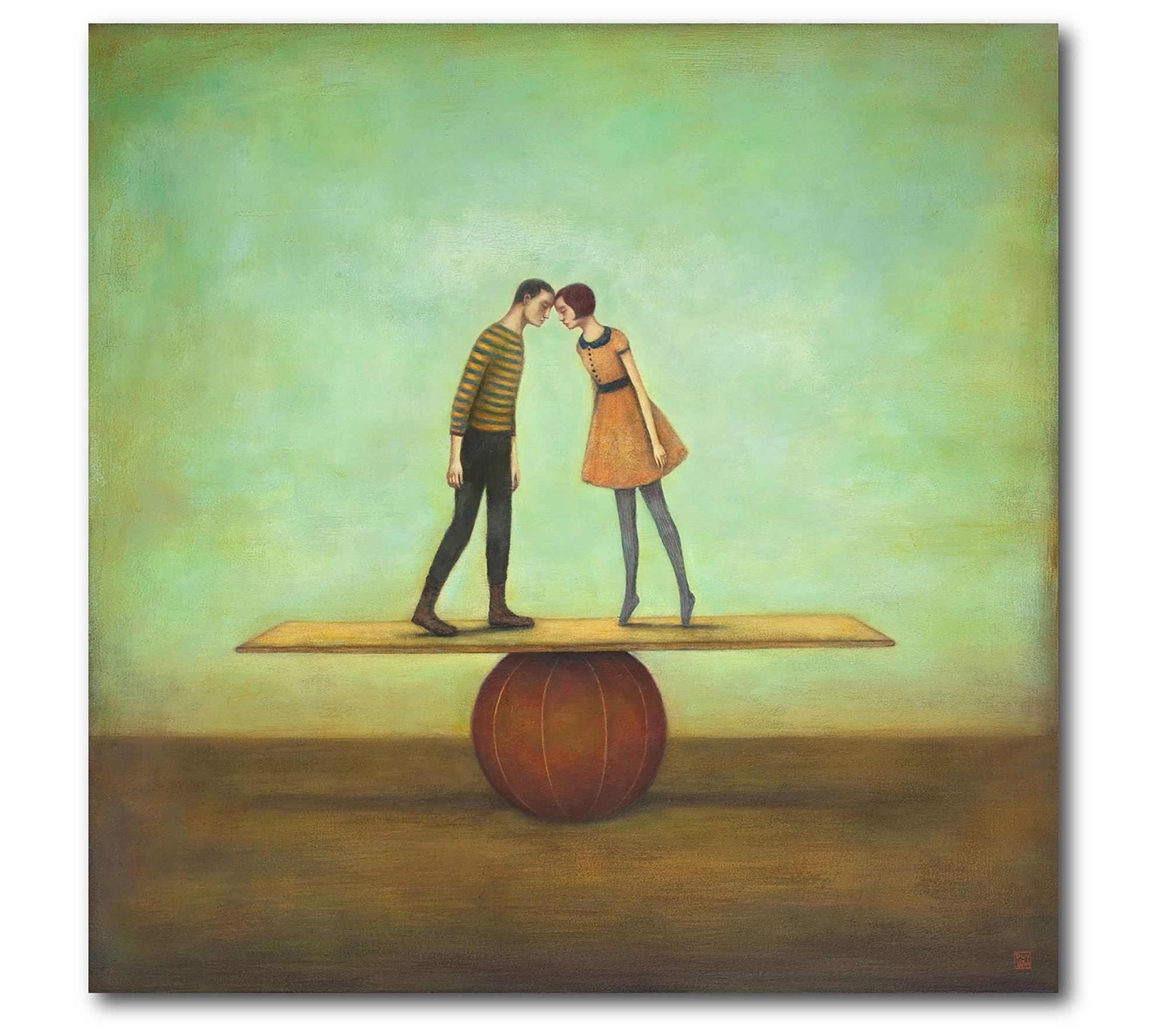 Courtside Market Find Equilibrium 16x16 CanvasWall Art