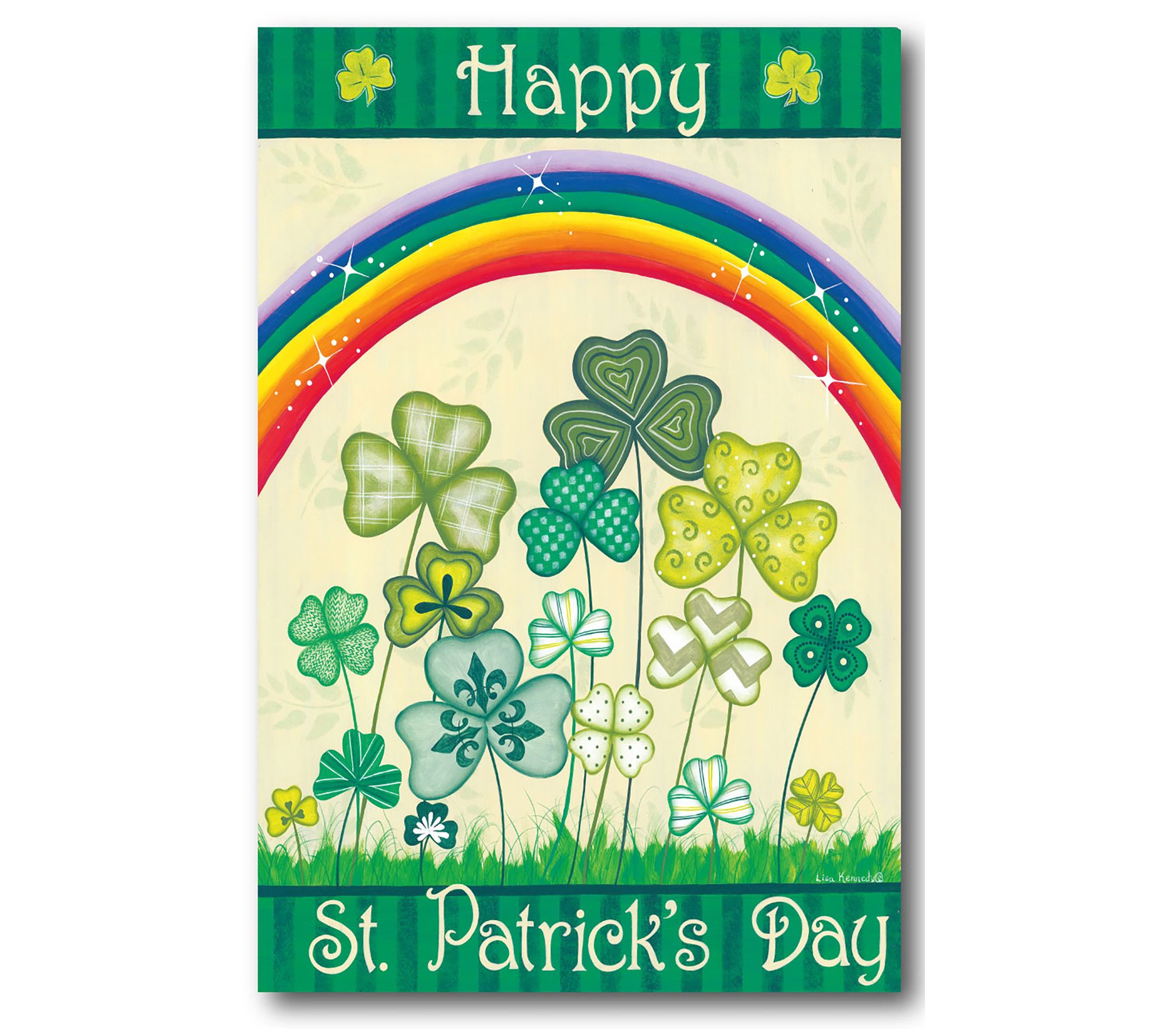 Courtside Market St. Patrick's Day Rainbow 12x18 Canvas