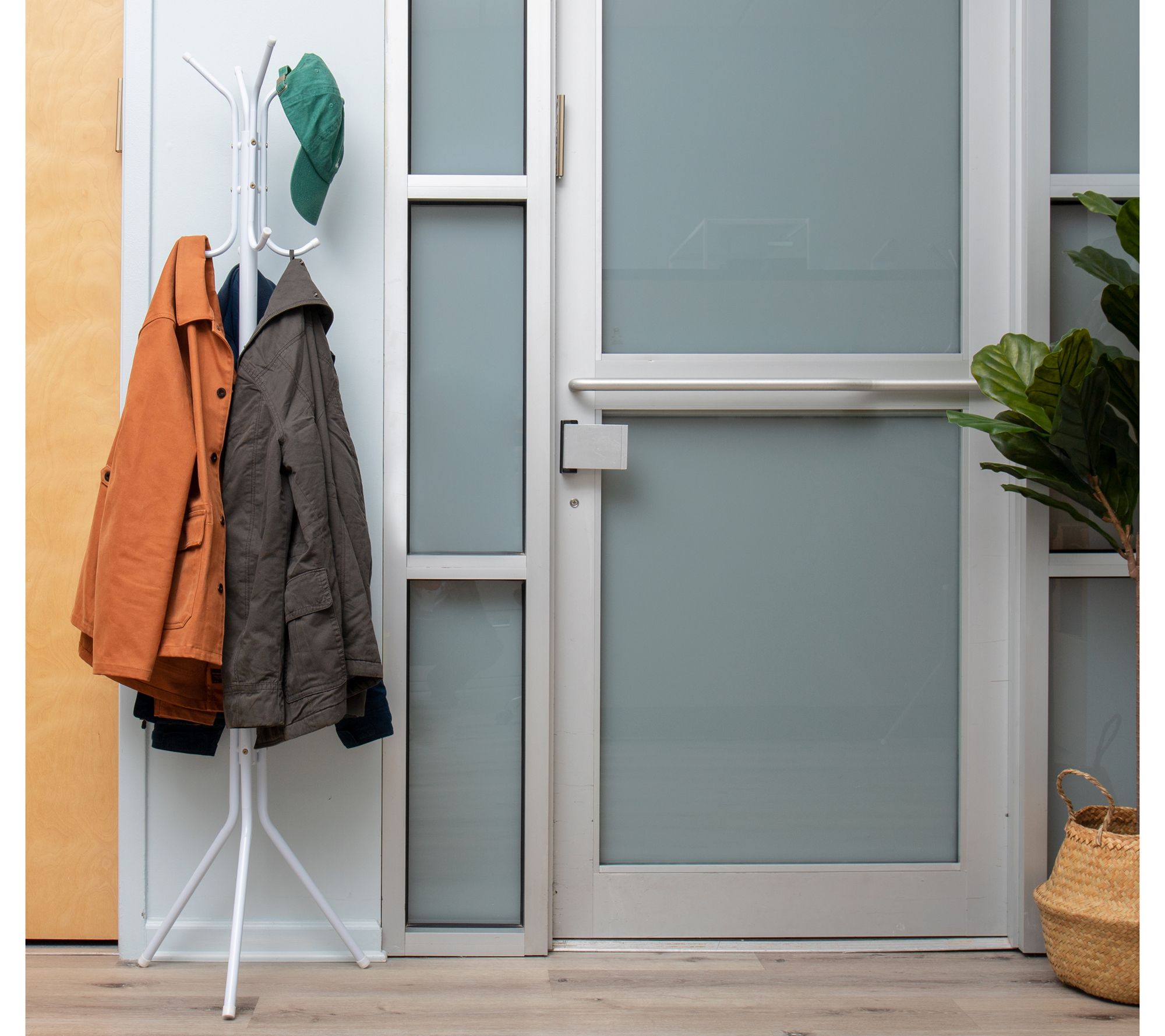 Mind Reader 11 Hook Metal Standing Coat Rack