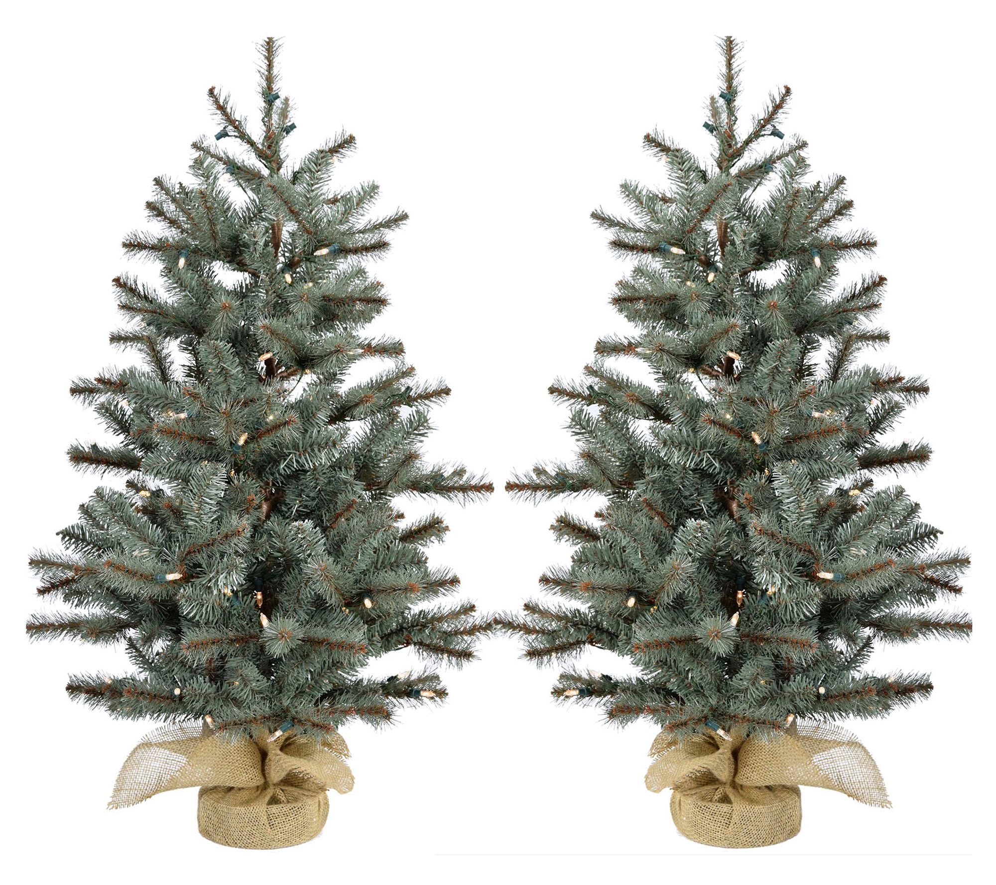 Fraser Hill Farm Set of Two 3-Ft. Heritage Pine Artificial Tree