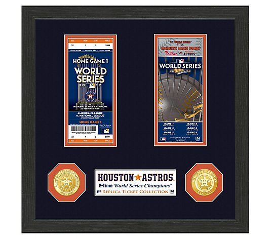 Highland Mint Astros World Series Champion Ticket Collection