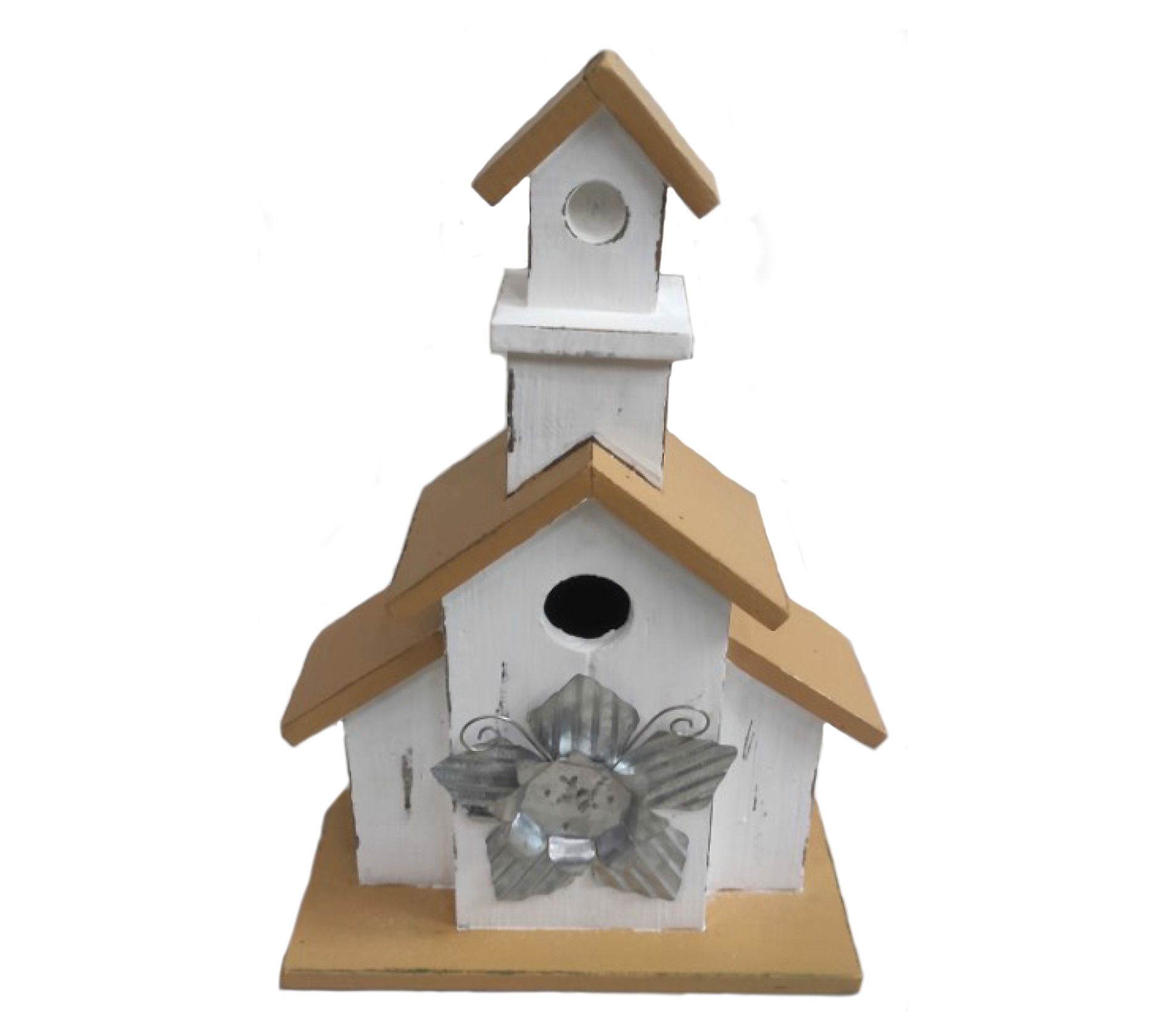 Santa's Workshop, Inc. 13"H White Church Birdhouse