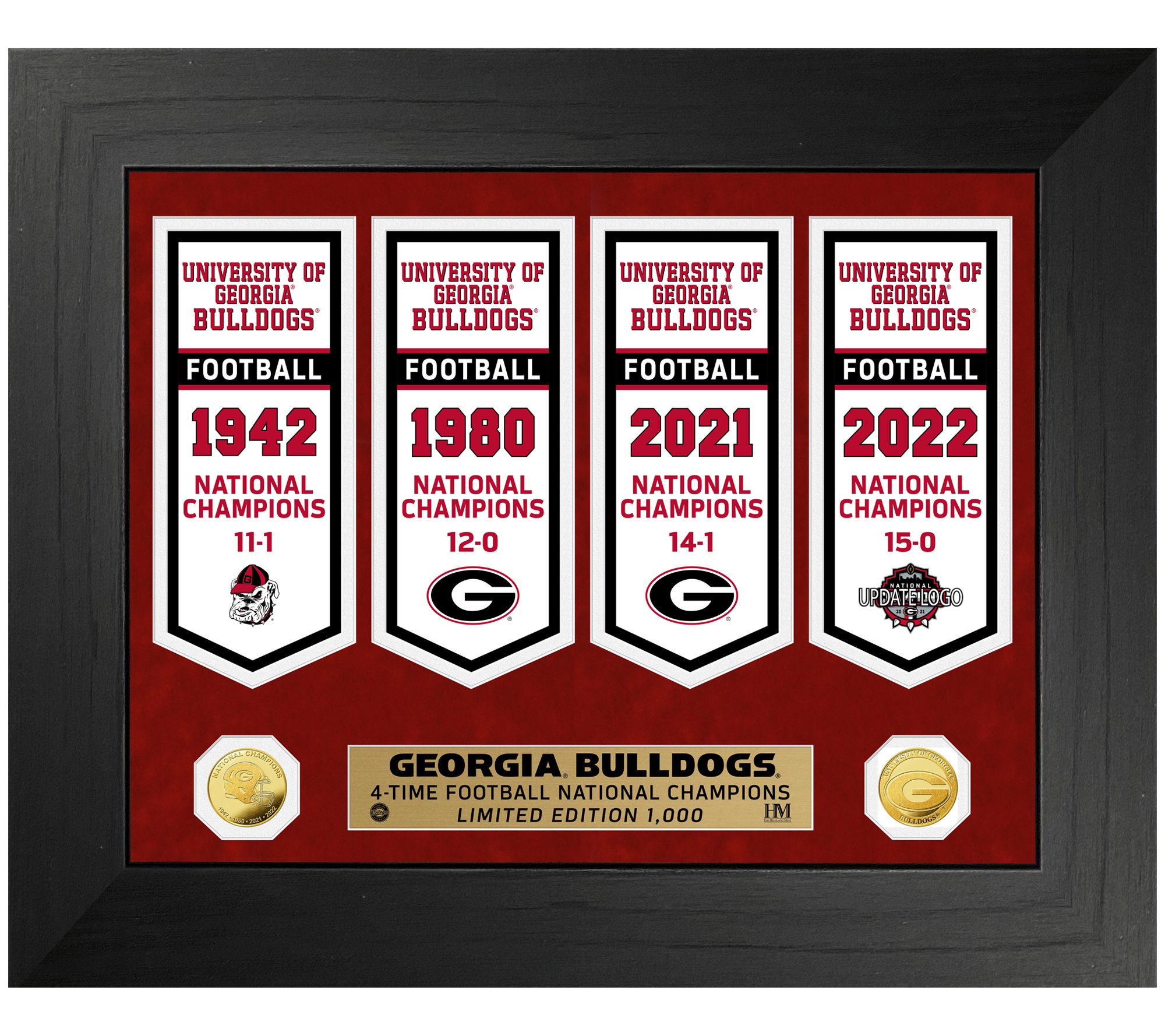 Highland Mint Georgia Bulldogs National Champs Banner Photo