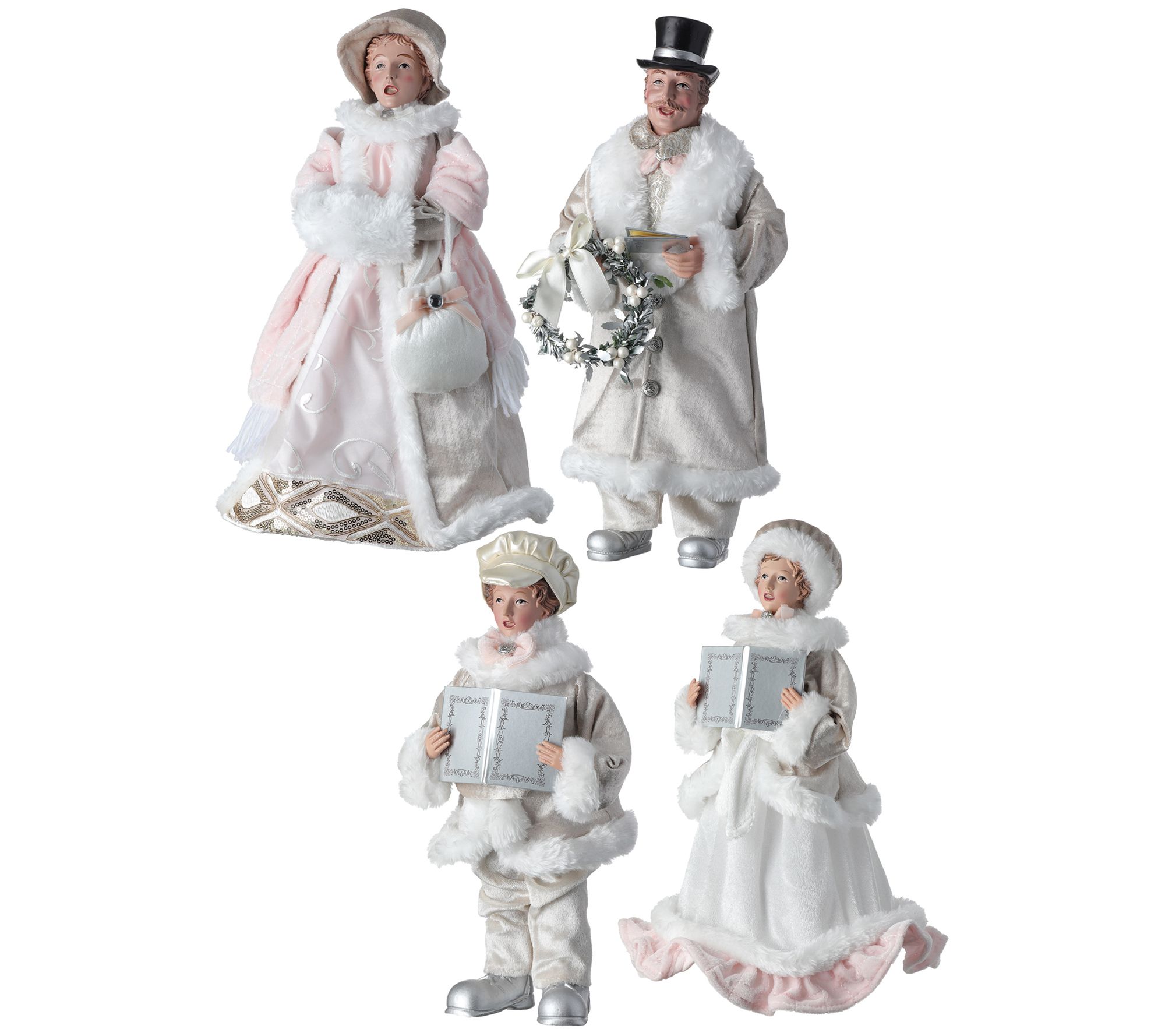 13 & 16'' Caroler Family Set of 4by Valerie