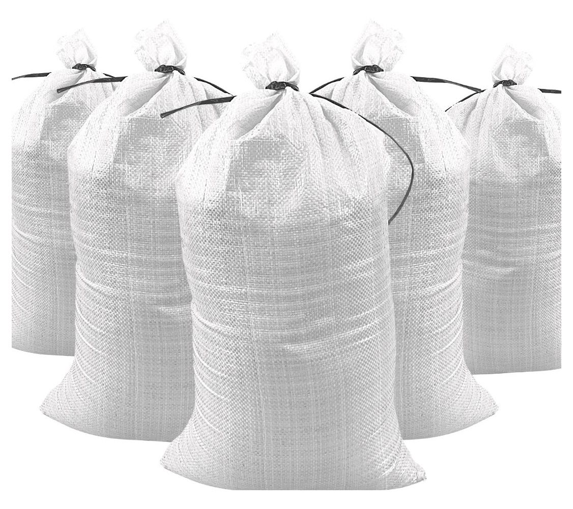DuraSack 10-Pack Heavy Duty Empty Sand Bags with Tie Strings