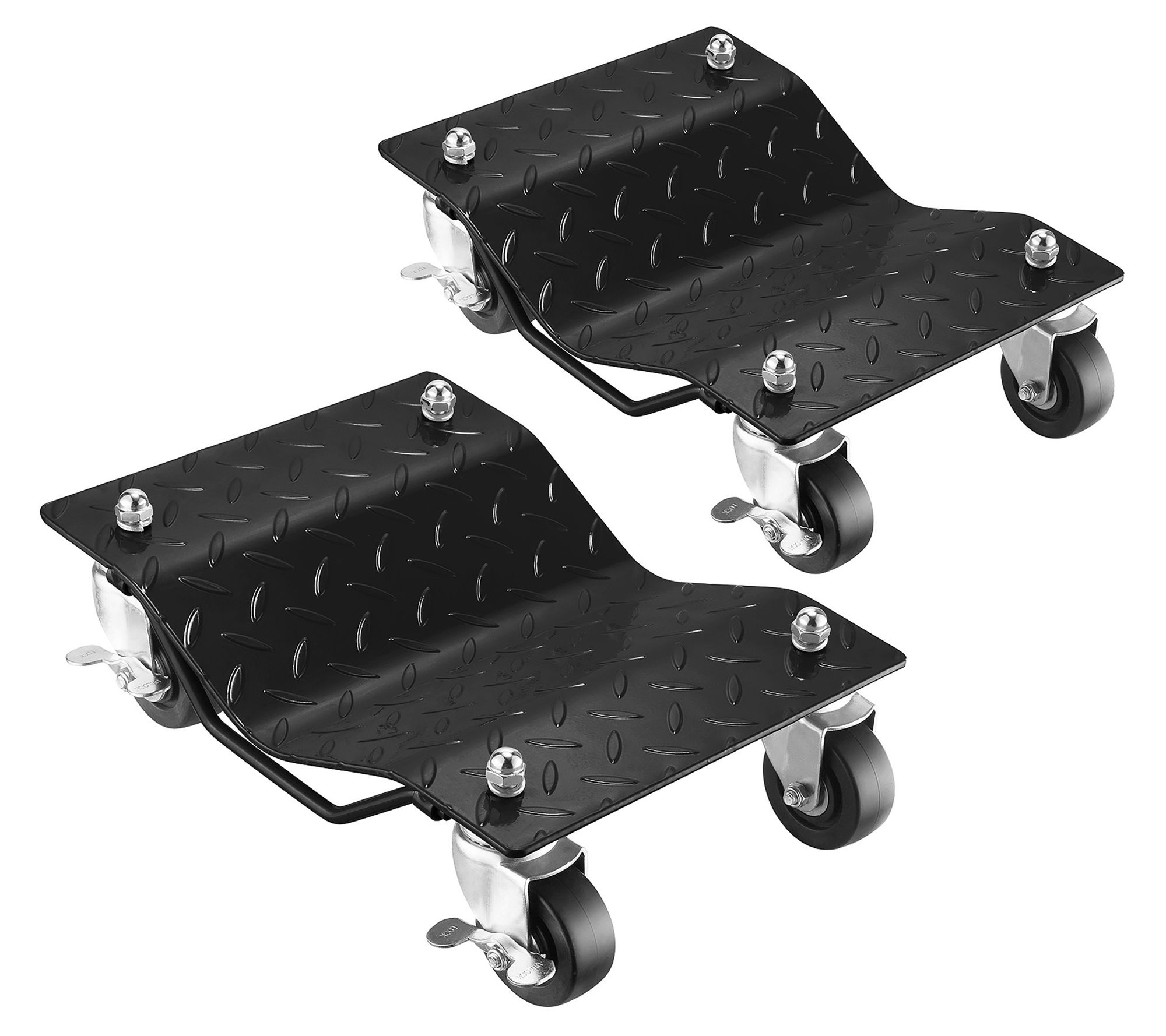 Stalwart Premium 2-Pack Car Tire Dolly - Tire Skates