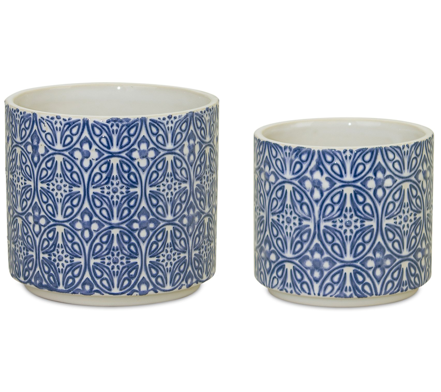 Melrose Oriental Ceramic Pot (Set of 2)