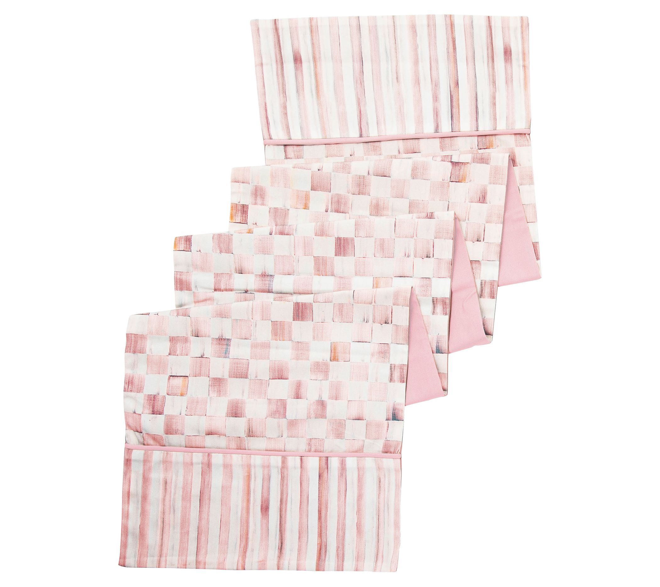 MacKenzie-Childs Rosy Check Table Runner